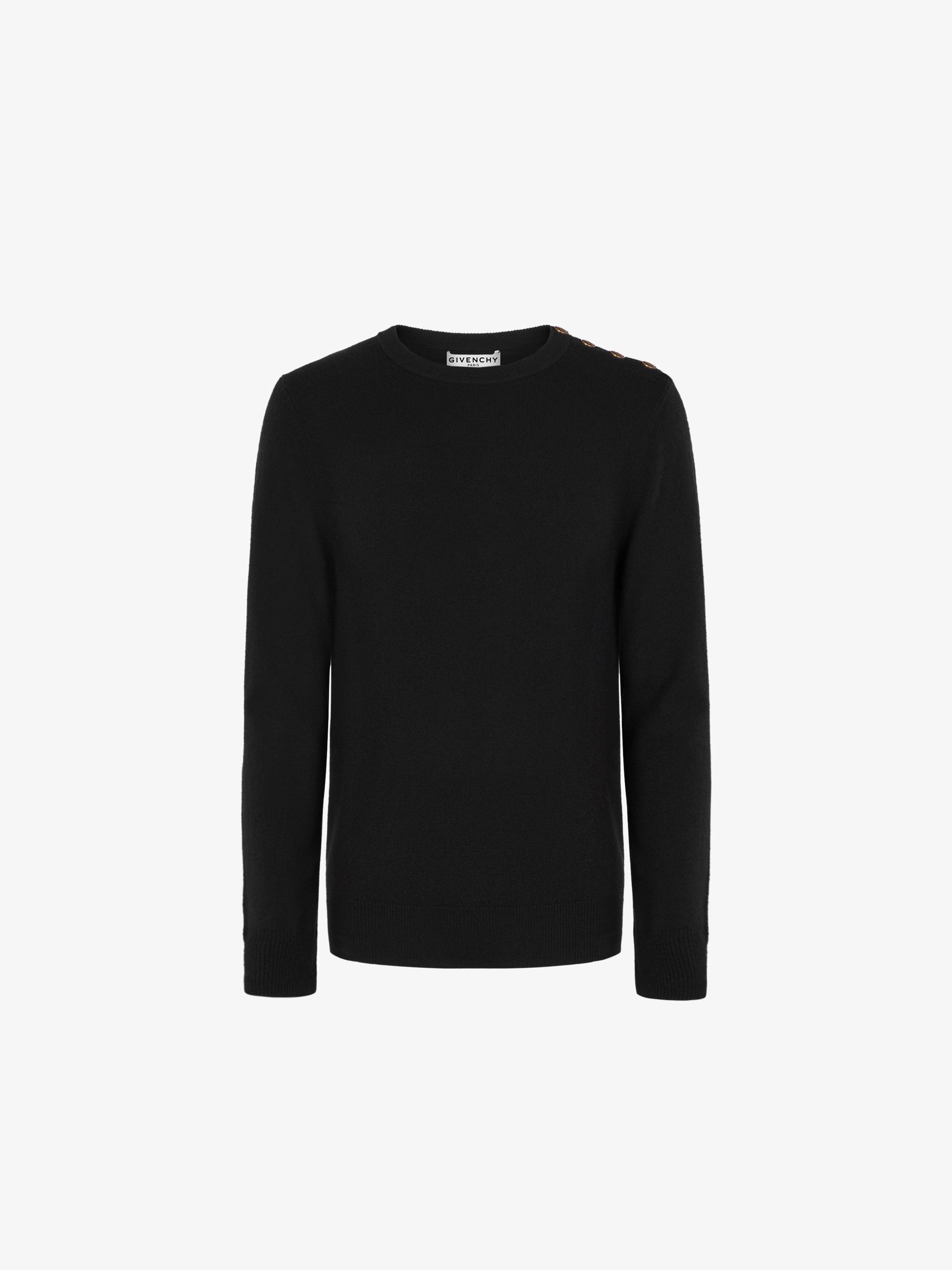 Pullover di cashmere con bottoni 4G