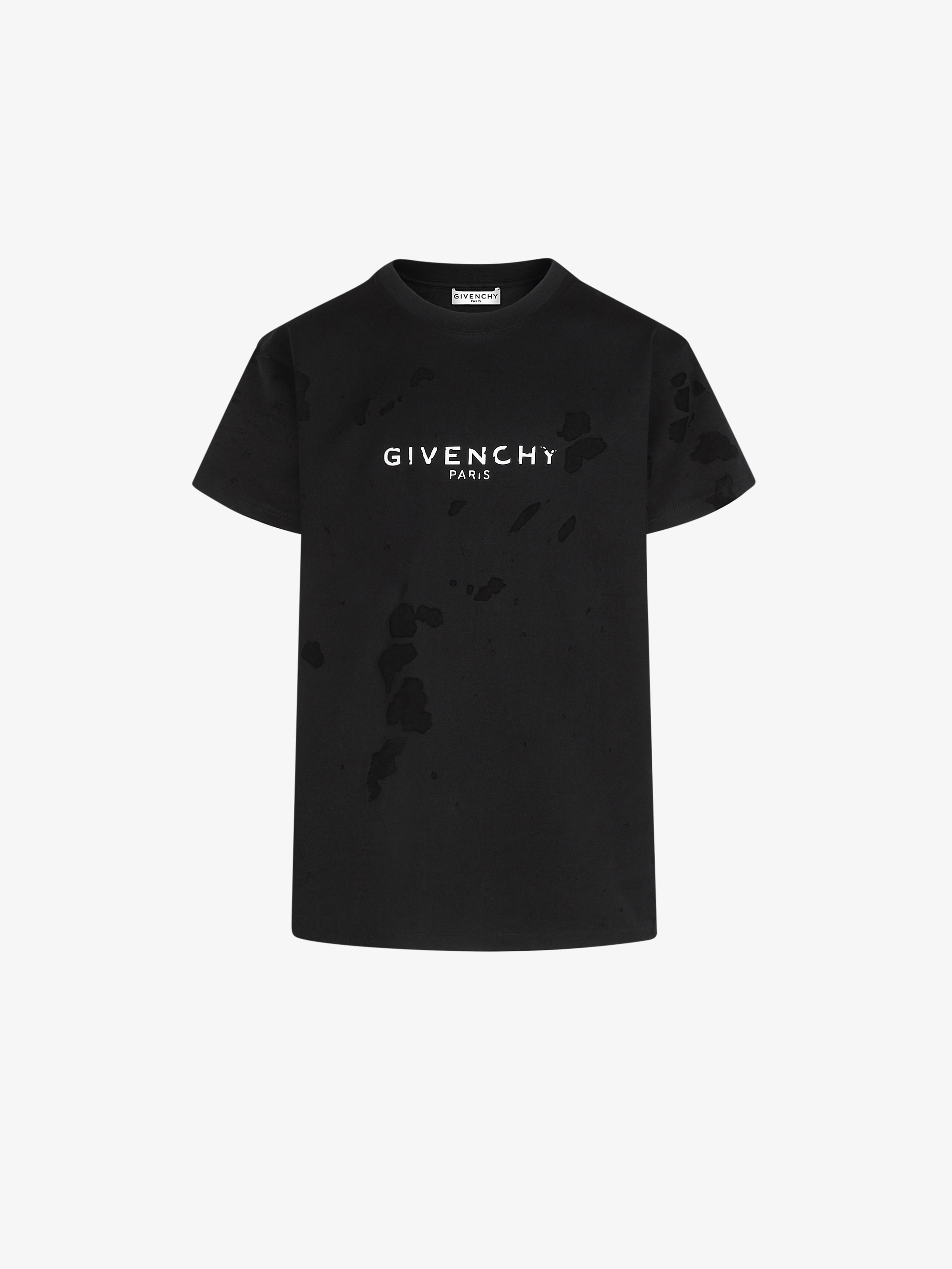 Givenchy PARIS destroyed T-shirt 