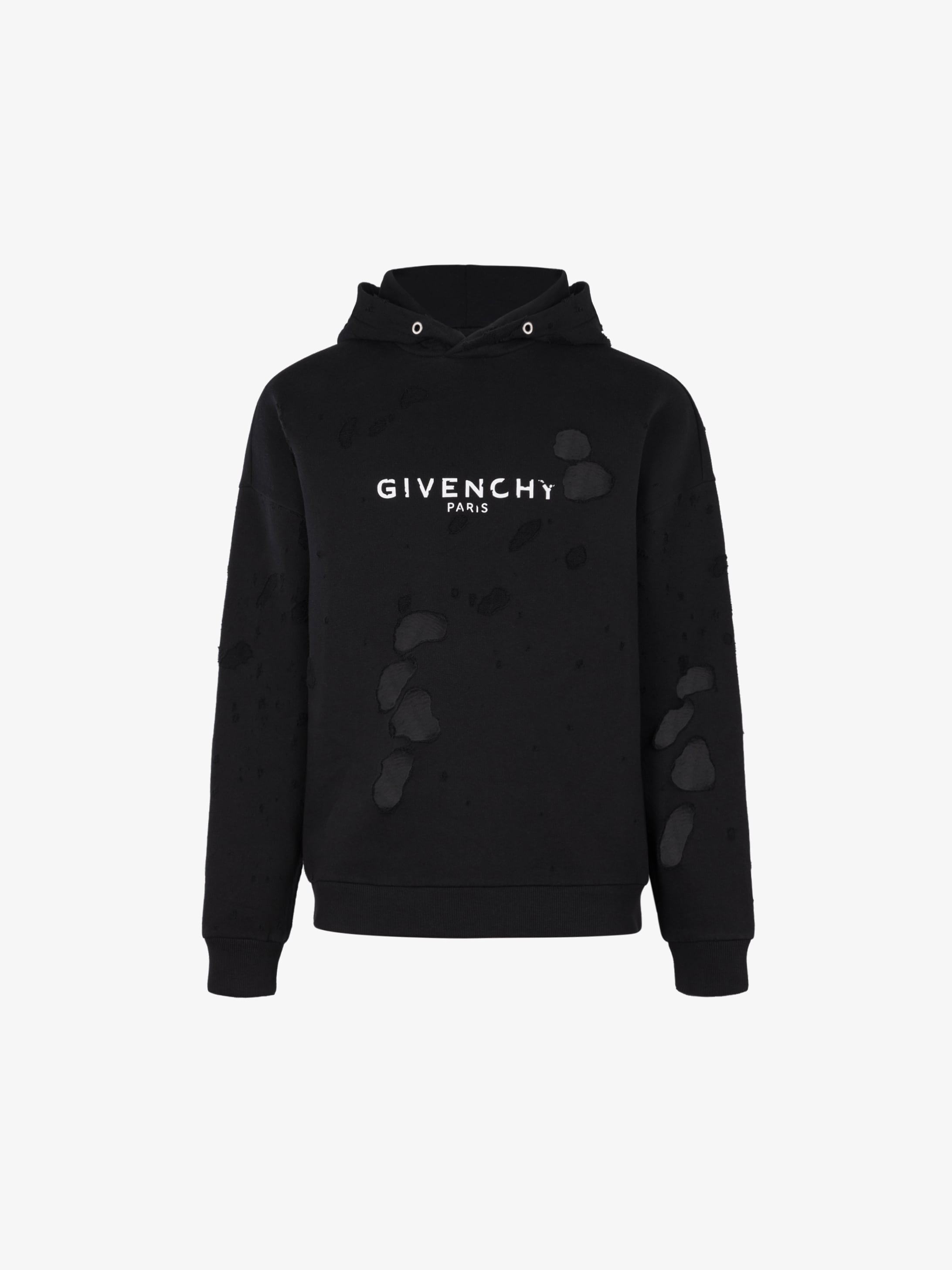 givenchy ripped hoodie