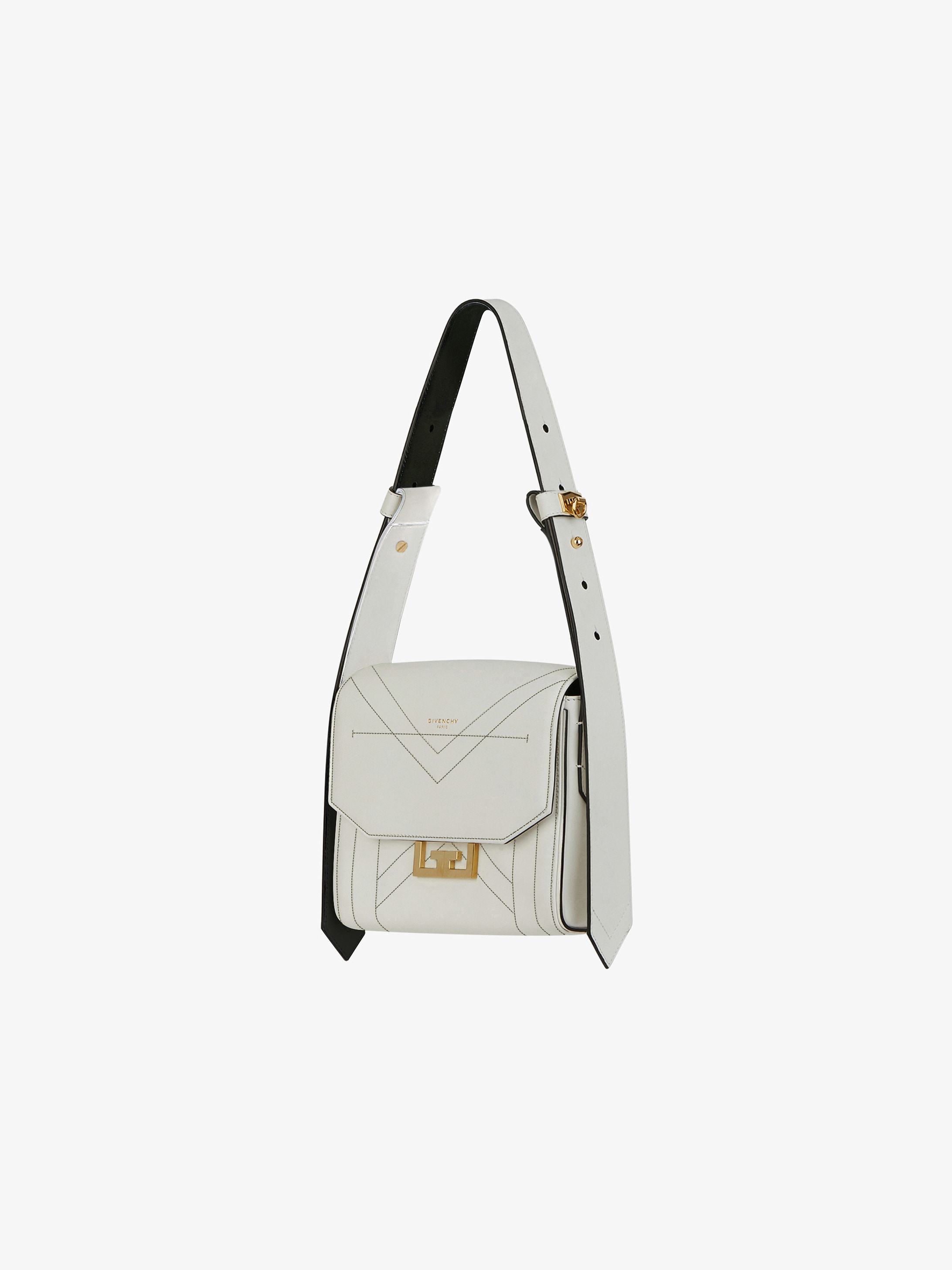 Small two-tone Eden bag in leather