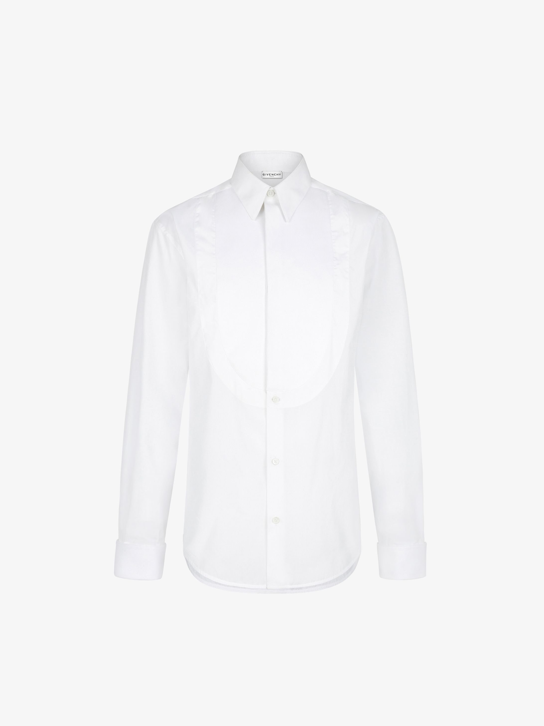 Plastron shirt in poplin