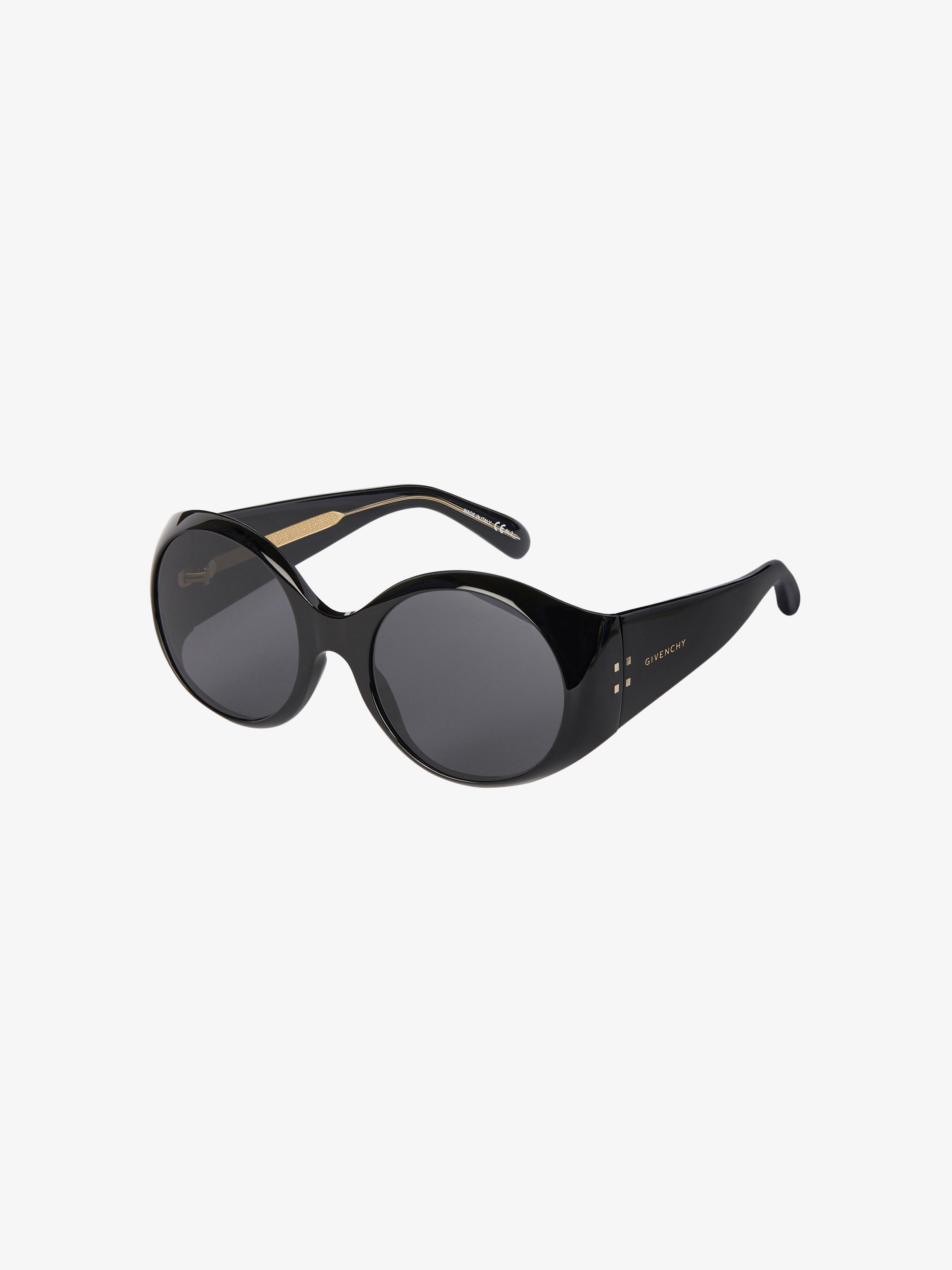 Round sunglasses in acetate