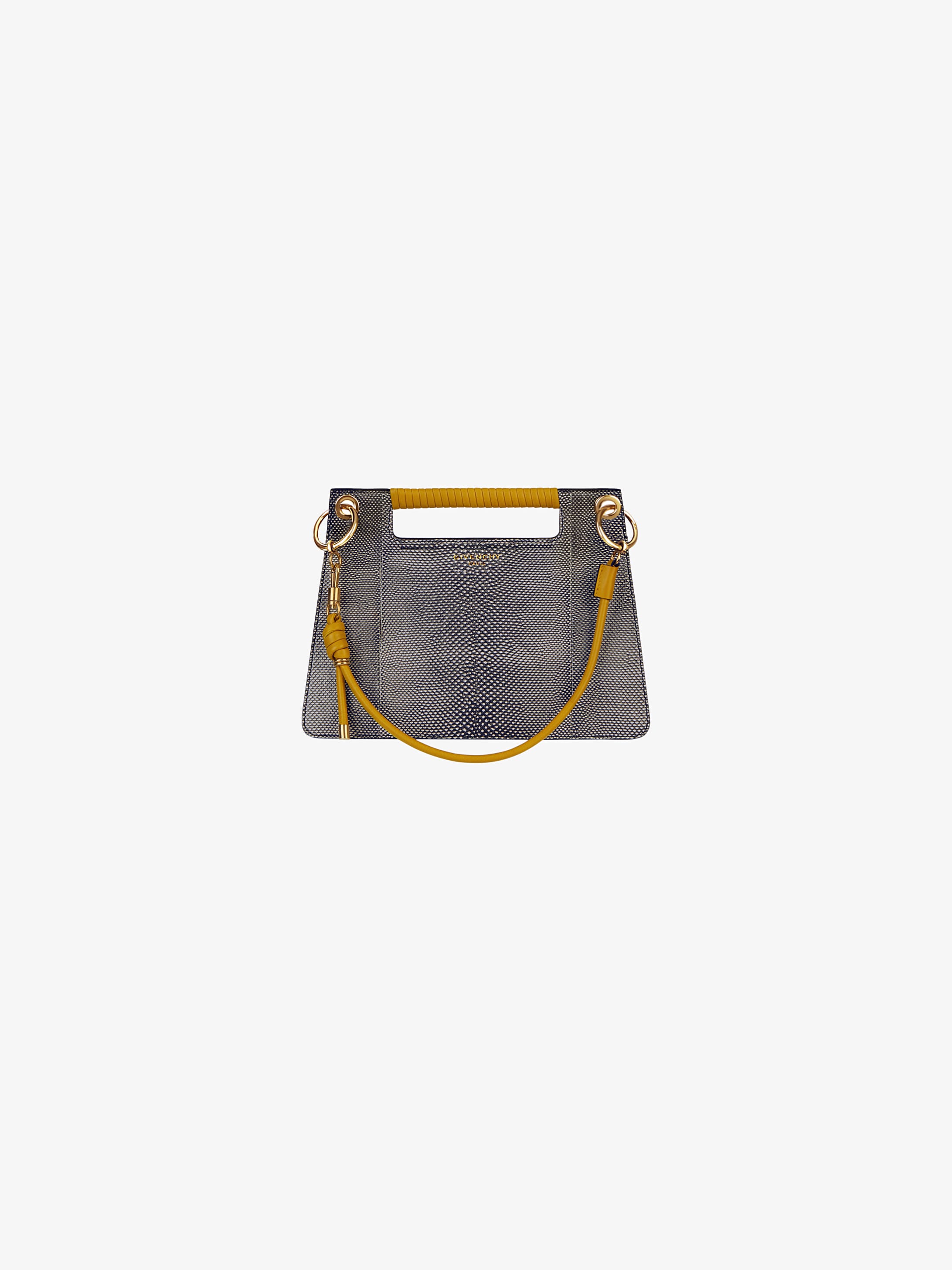 Medium Whip bag in karung skin and leather