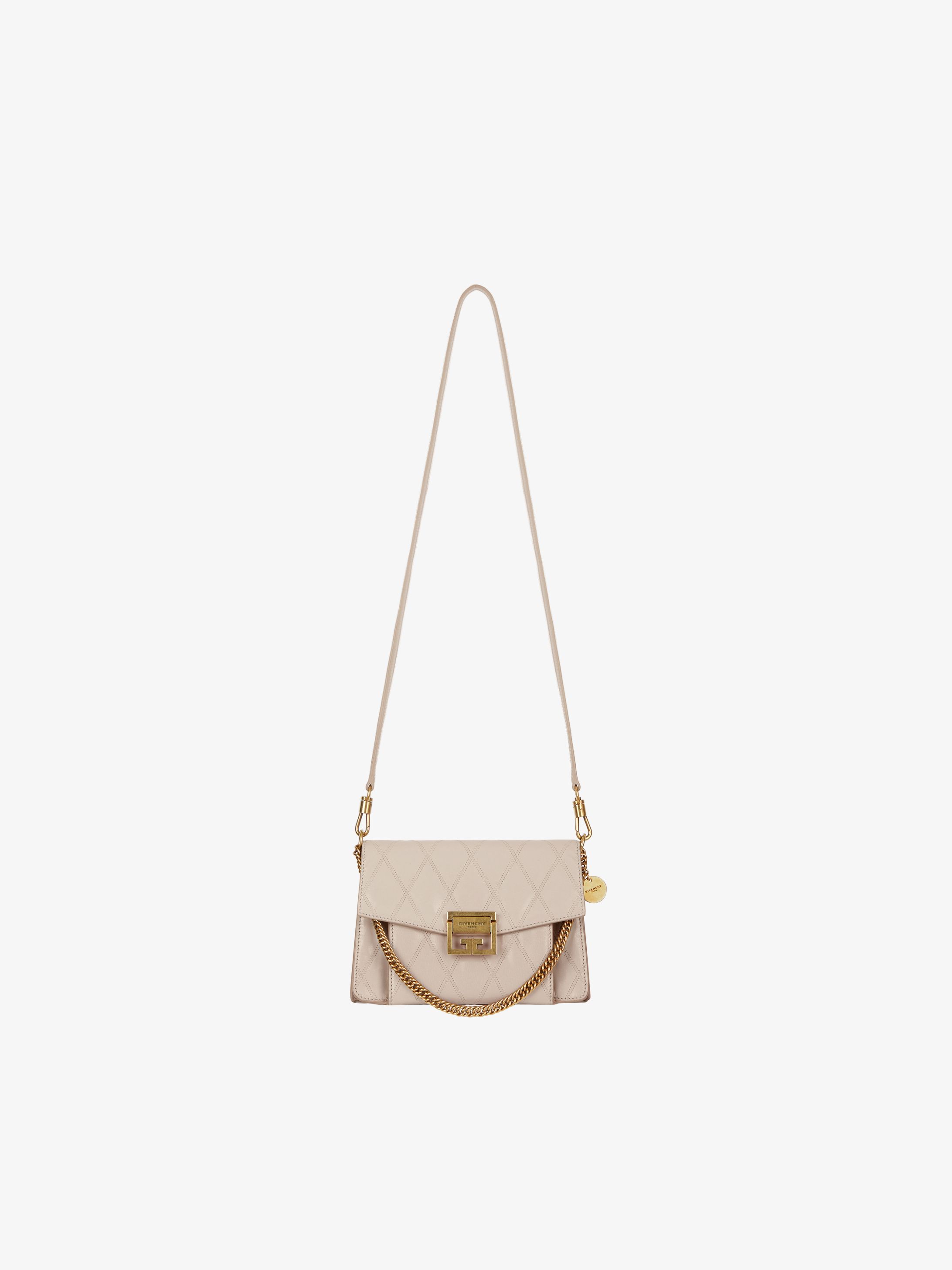 Small GV3 bag in diamond quilted leather