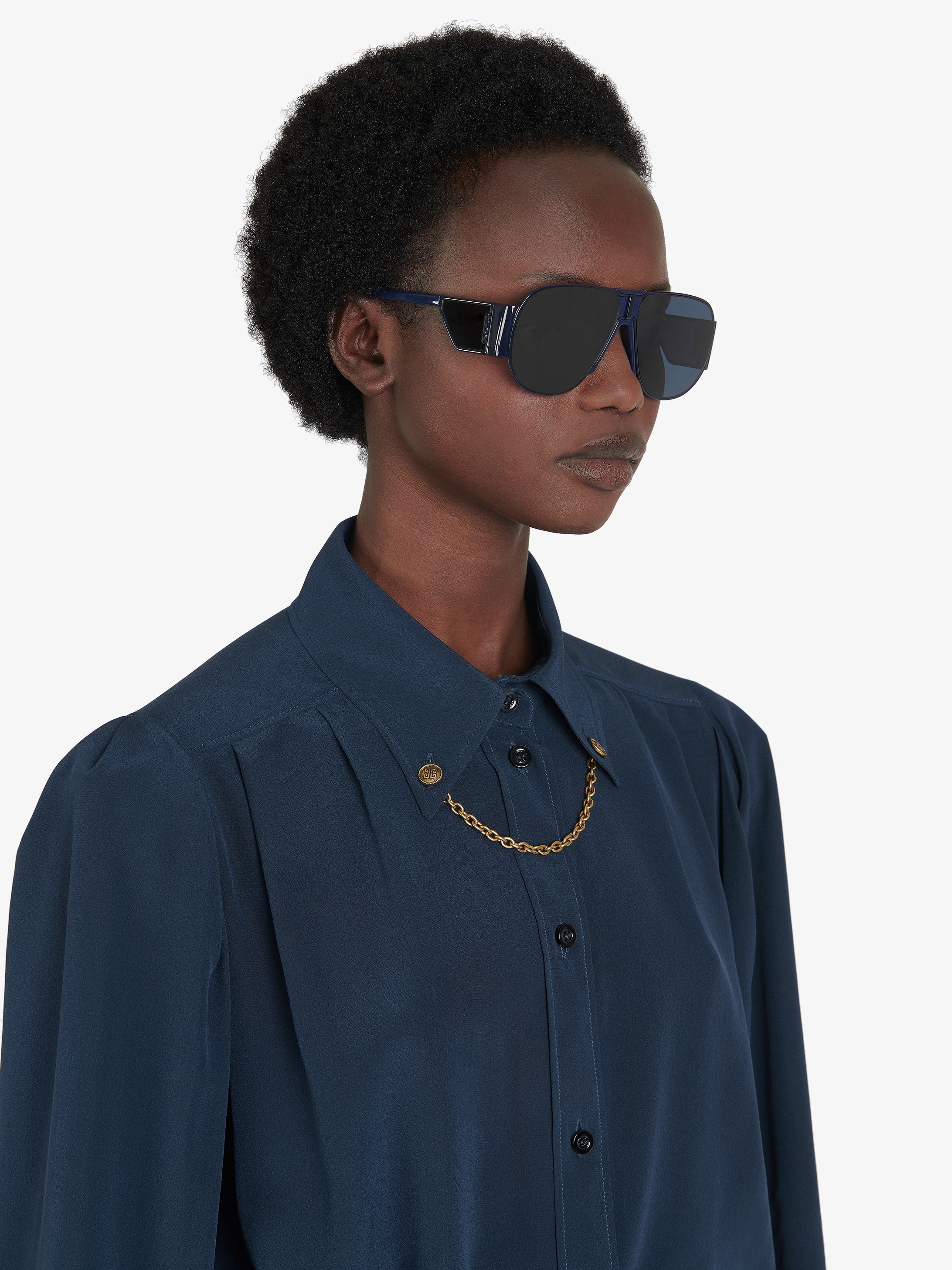 GV Vision unisex sunglasses in metal