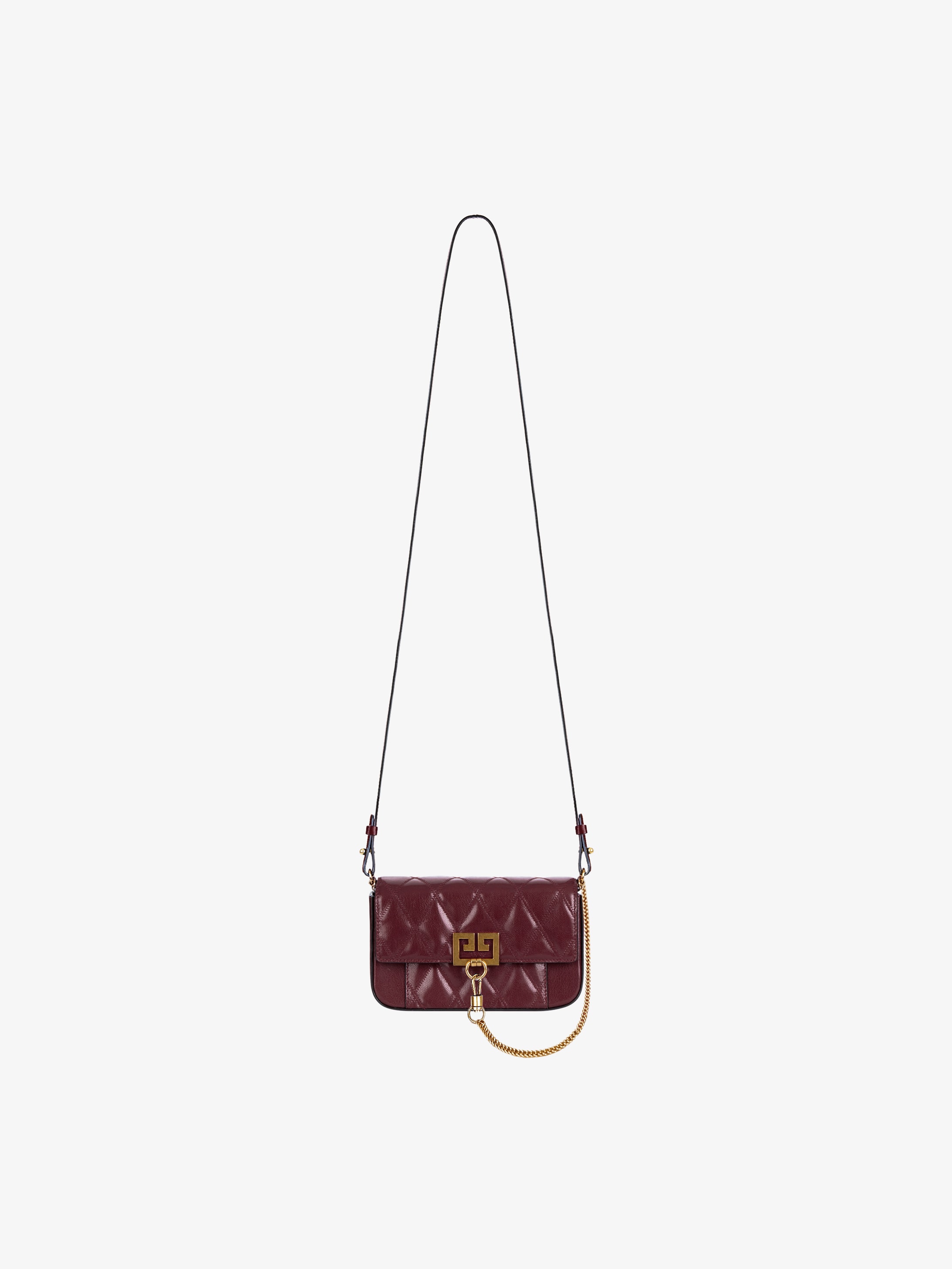 Mini Pocket bag in diamond quilted leather
