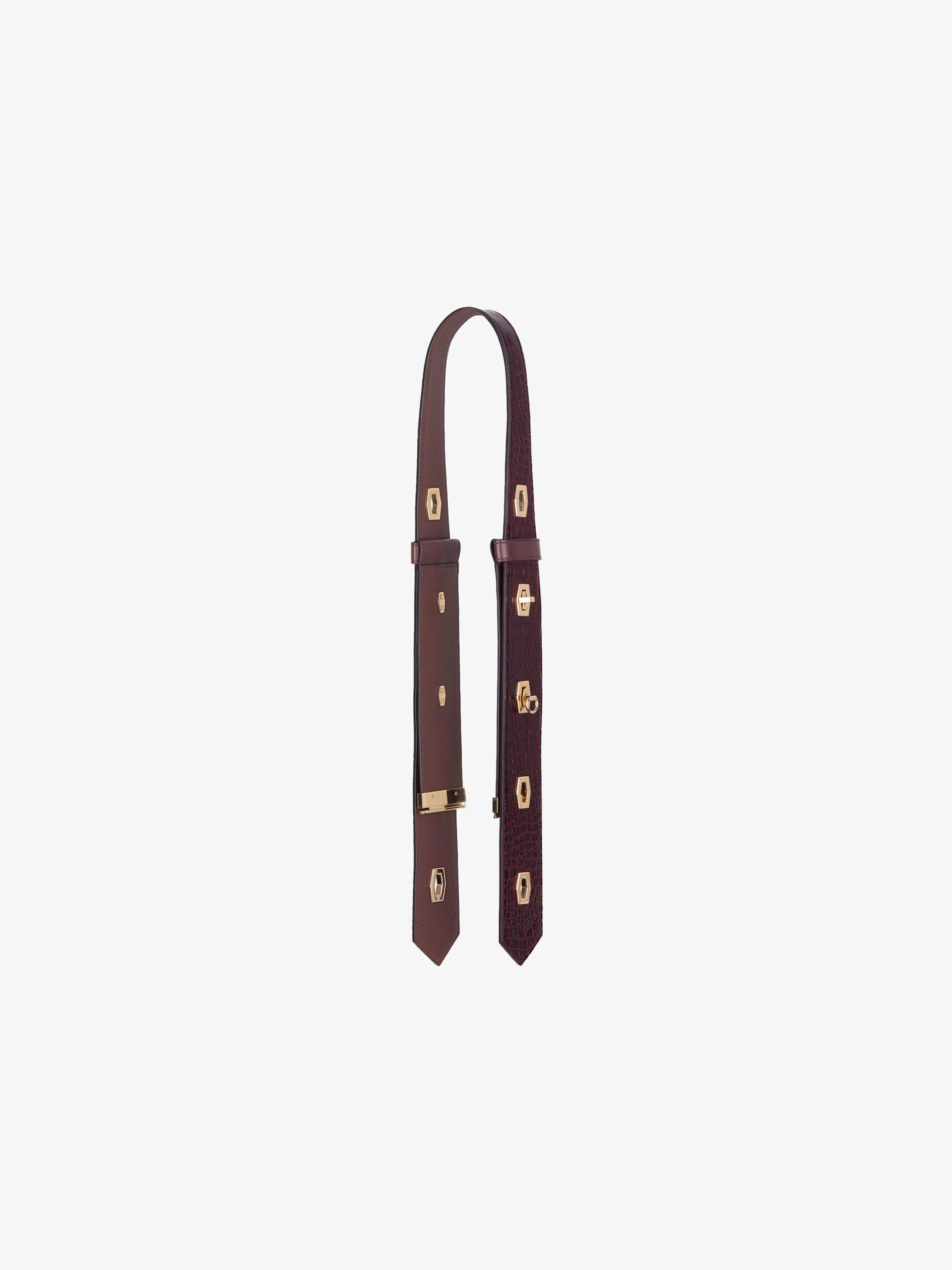 Eden strap in crocodile effect leather