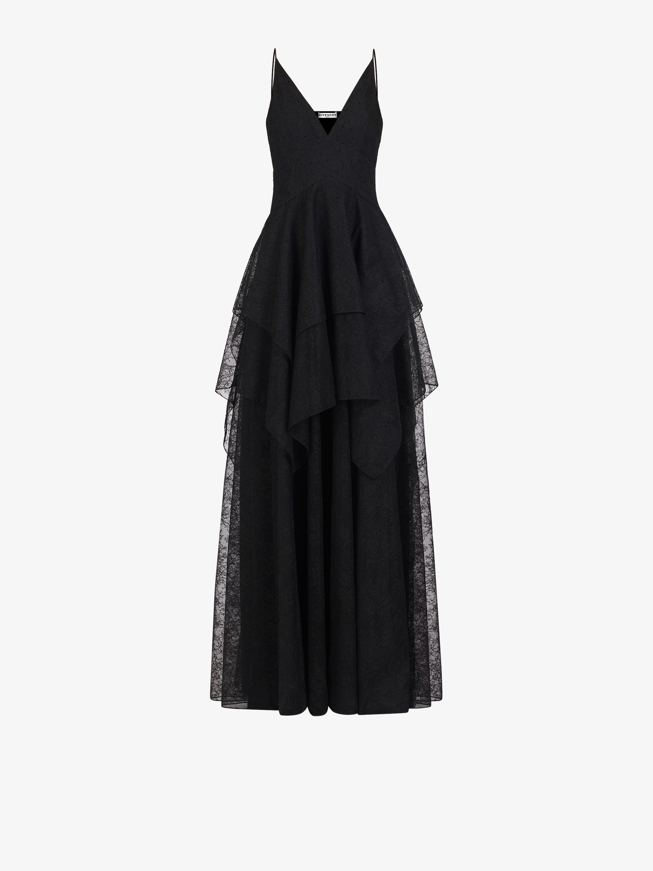 シャンティイレース イブニングドレス Givenchy Paris シャンティイレース イブニングドレス Givenchy Paris
