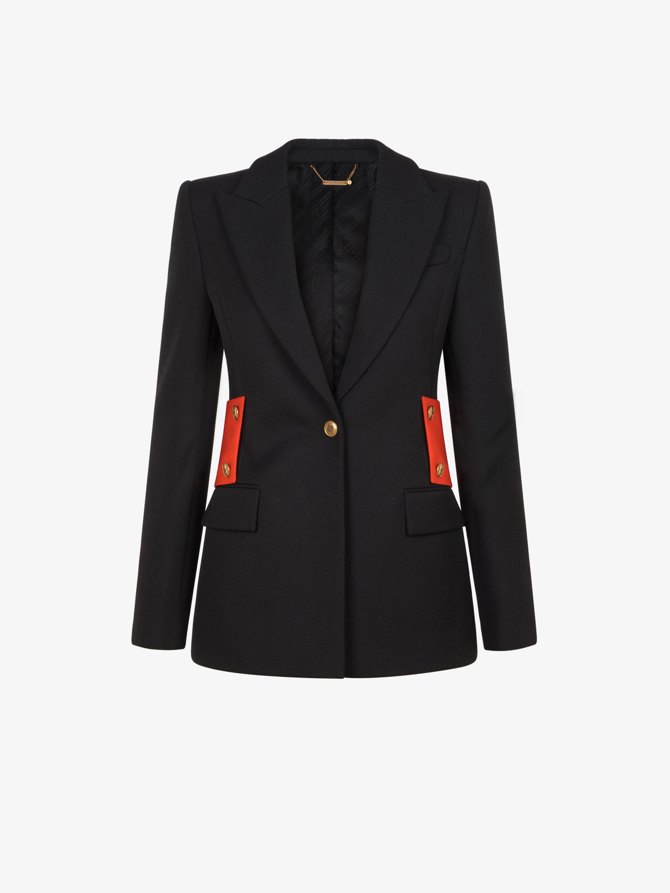 Jacket with 4G buttons and contrasted martingale