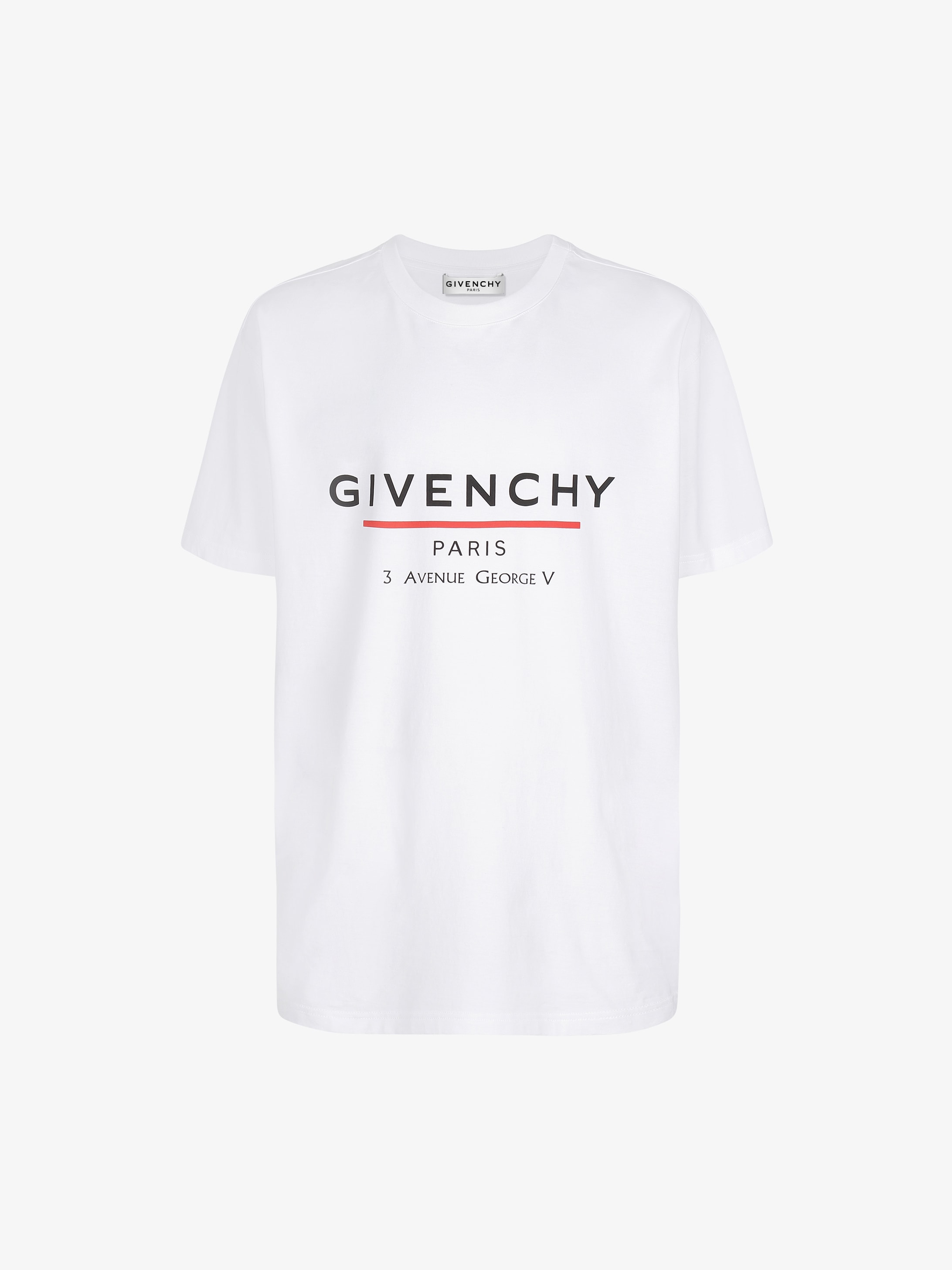 givenchy t shirt black and white