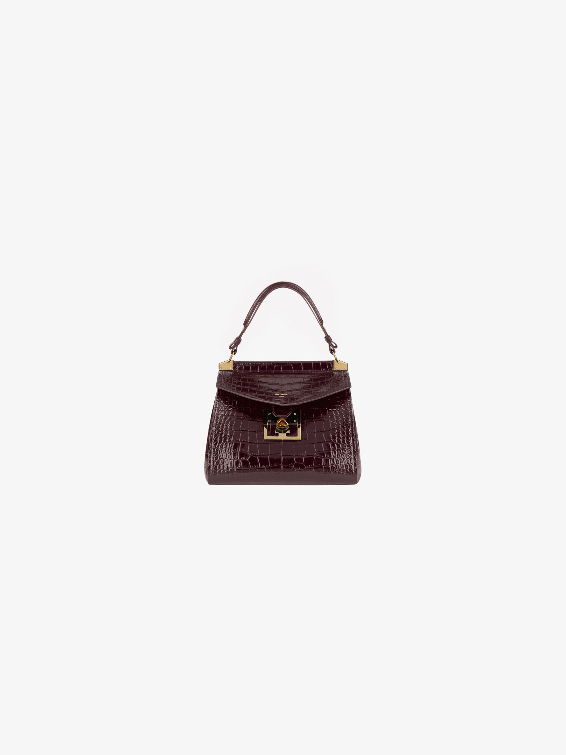 Small Mystic bag in crocodile effect leather