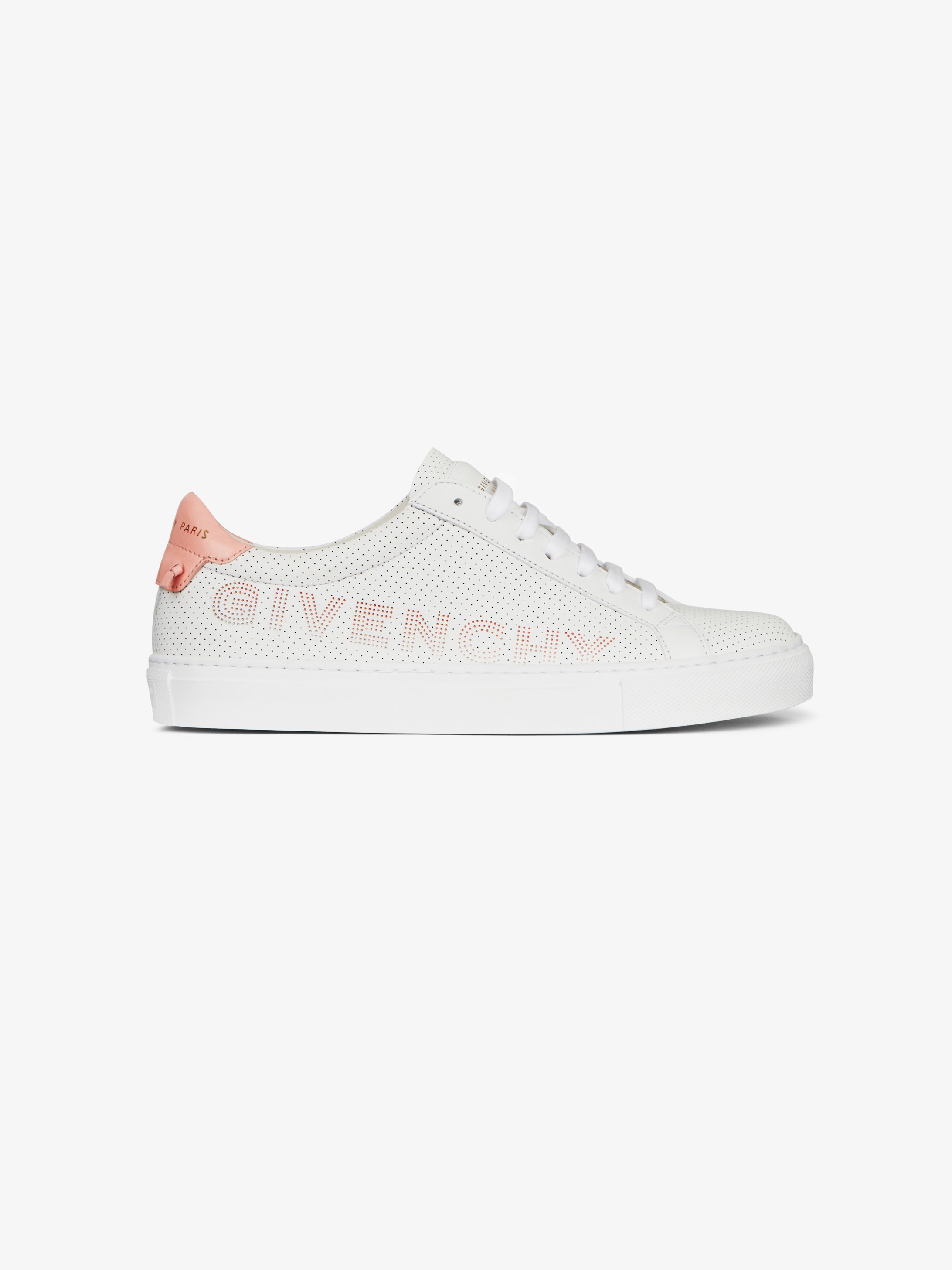 Sneakers in perforated leather