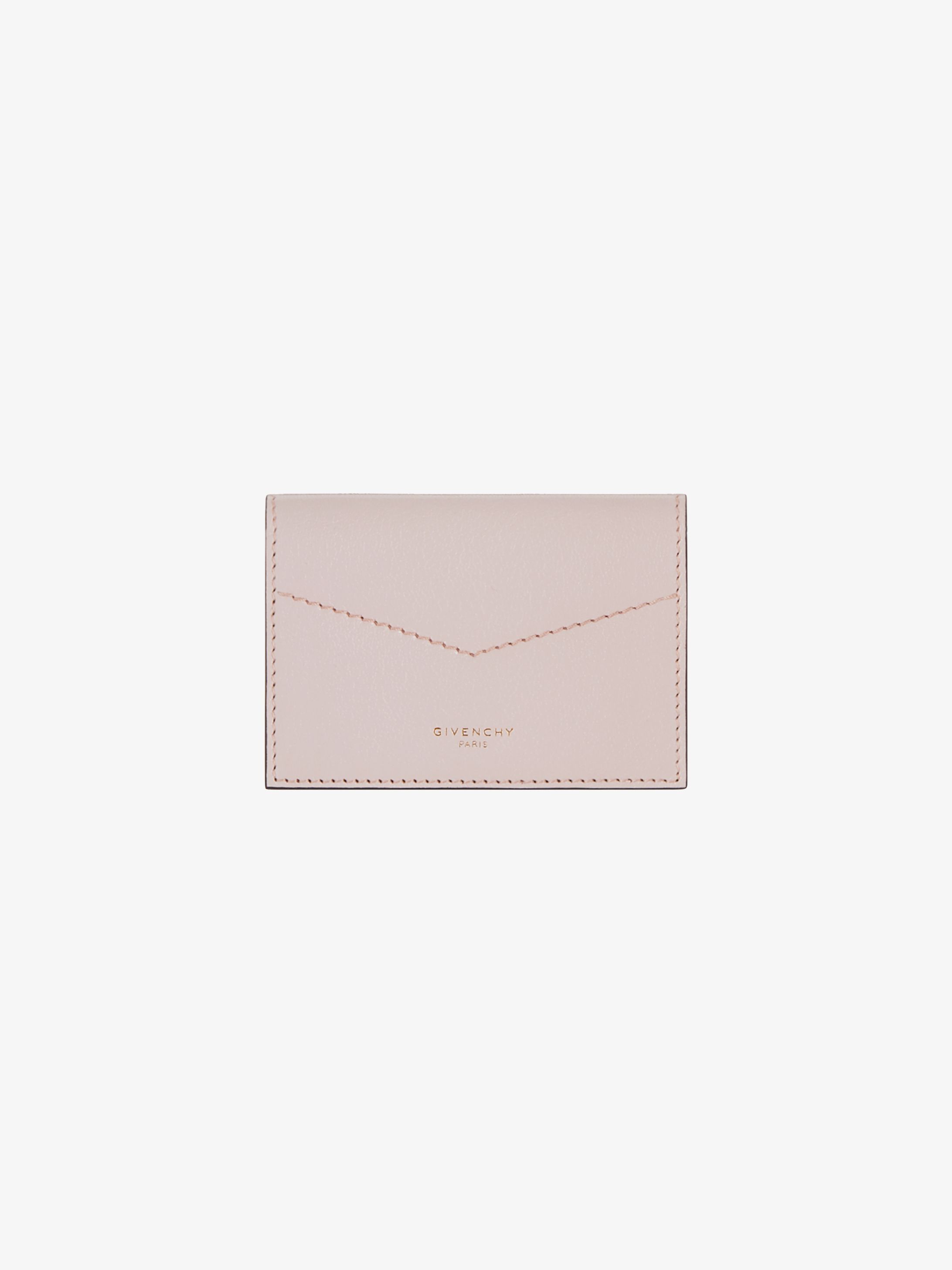Edge business card case in leather
