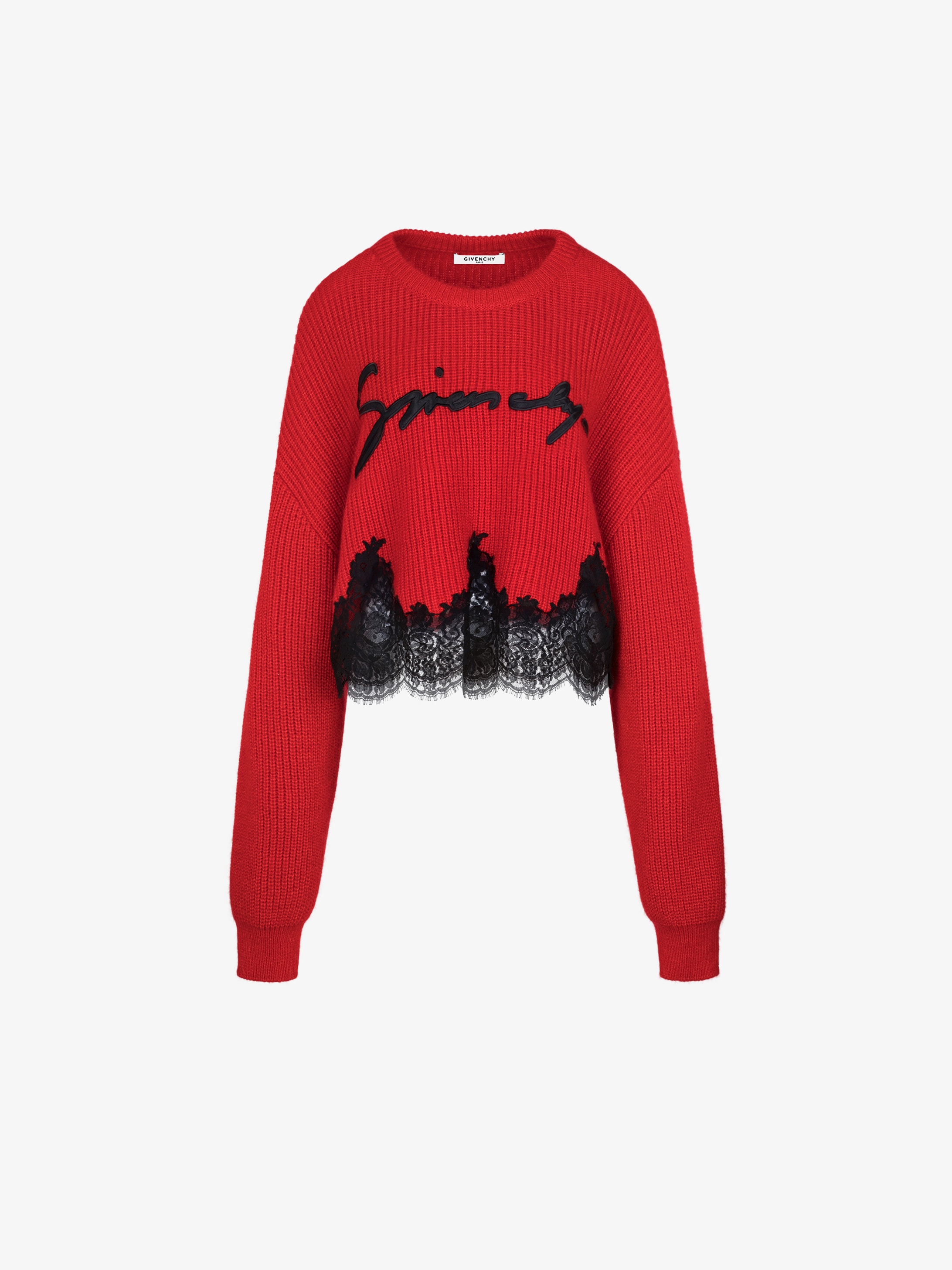Pullover GIVENCHY in alpaca e pizzo