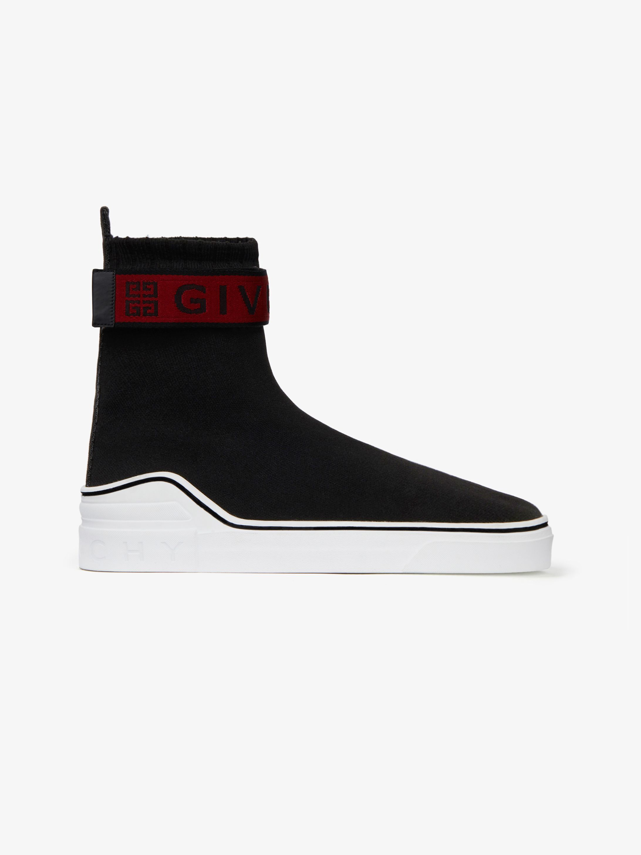 GIVENCHY 4G webbing knitted mid sneakers