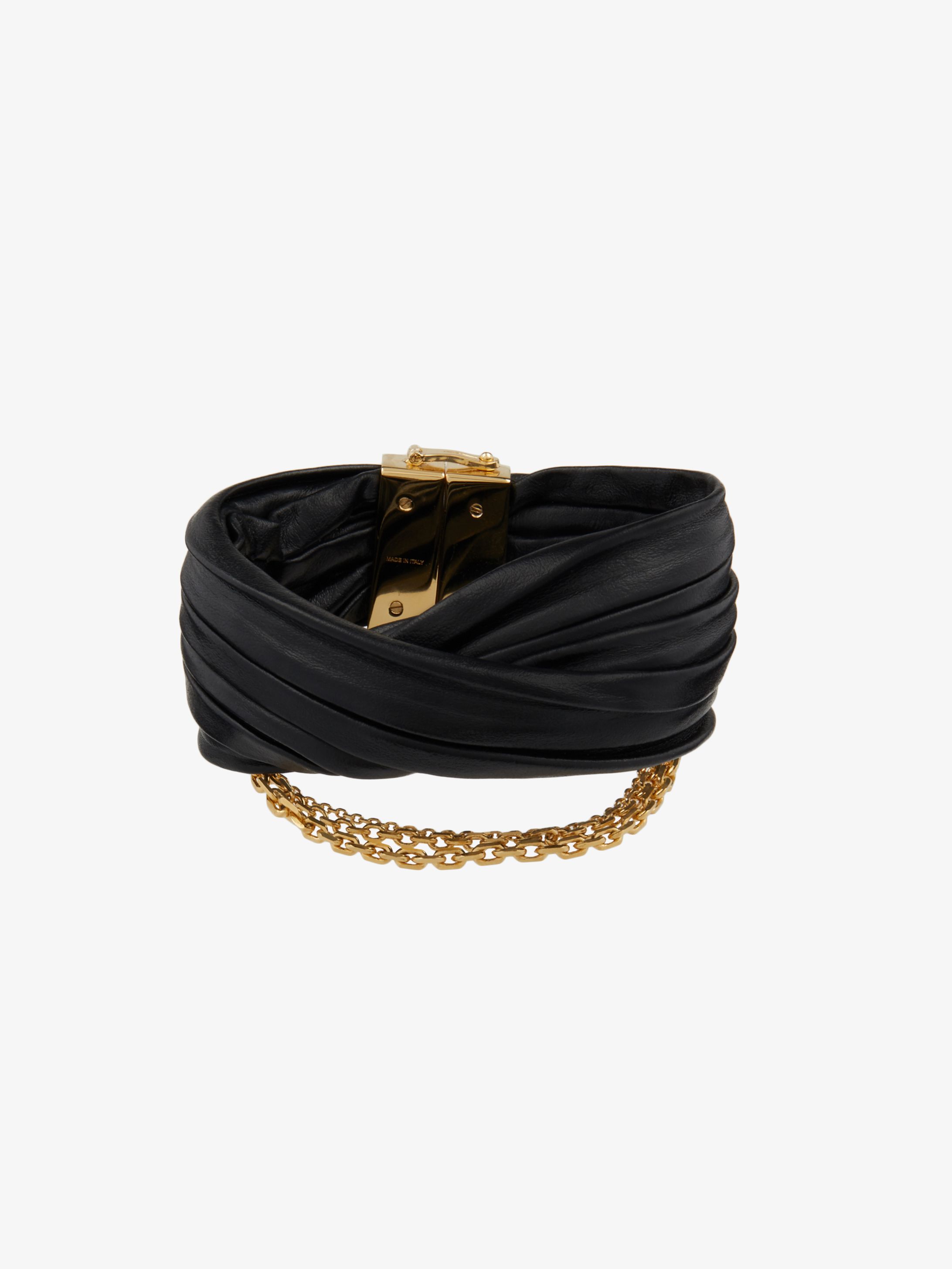Bracciale Graphic di pelle e metallo