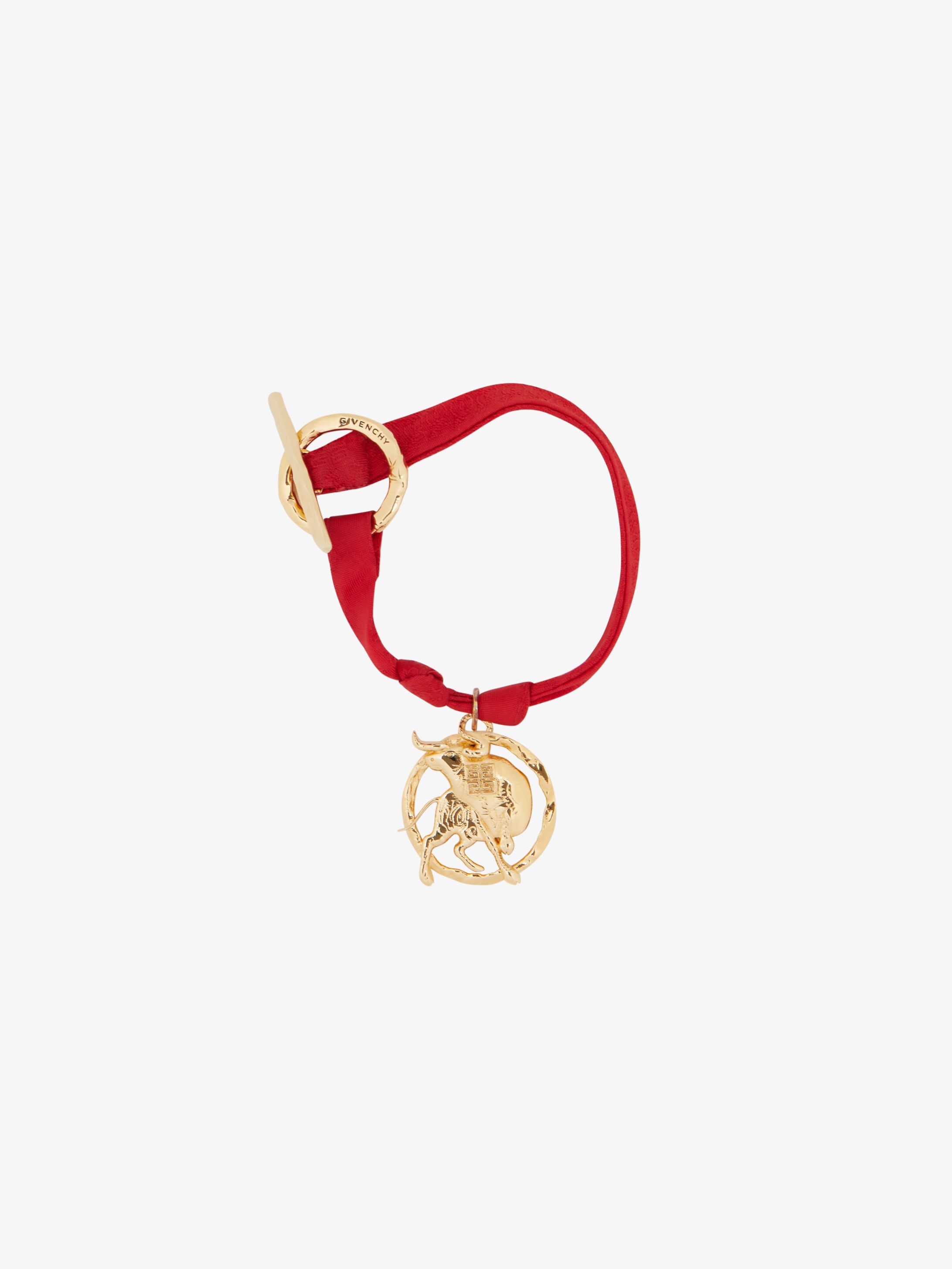 Taurus charm bracelet in silk