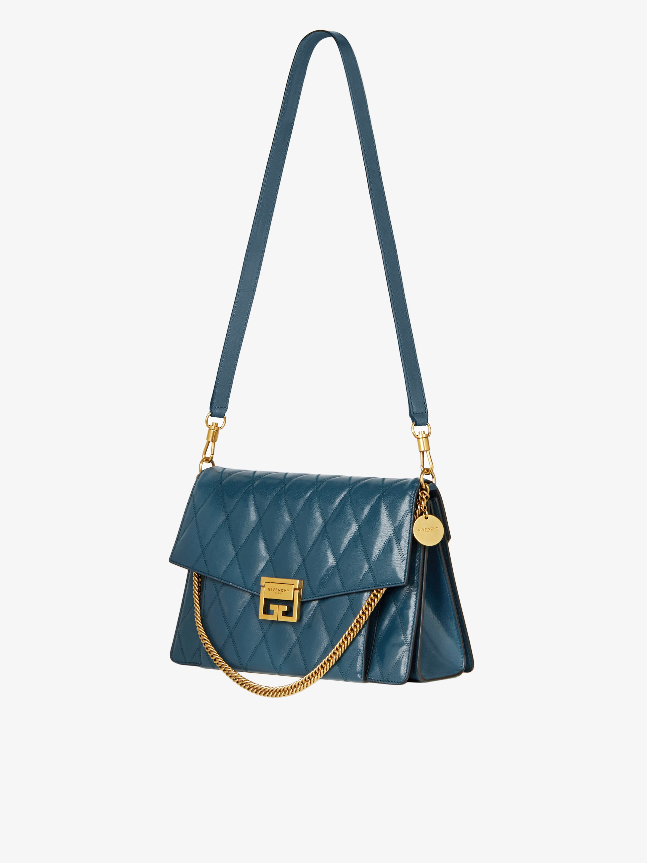 Sac GV3 médium en cuir matelassé
