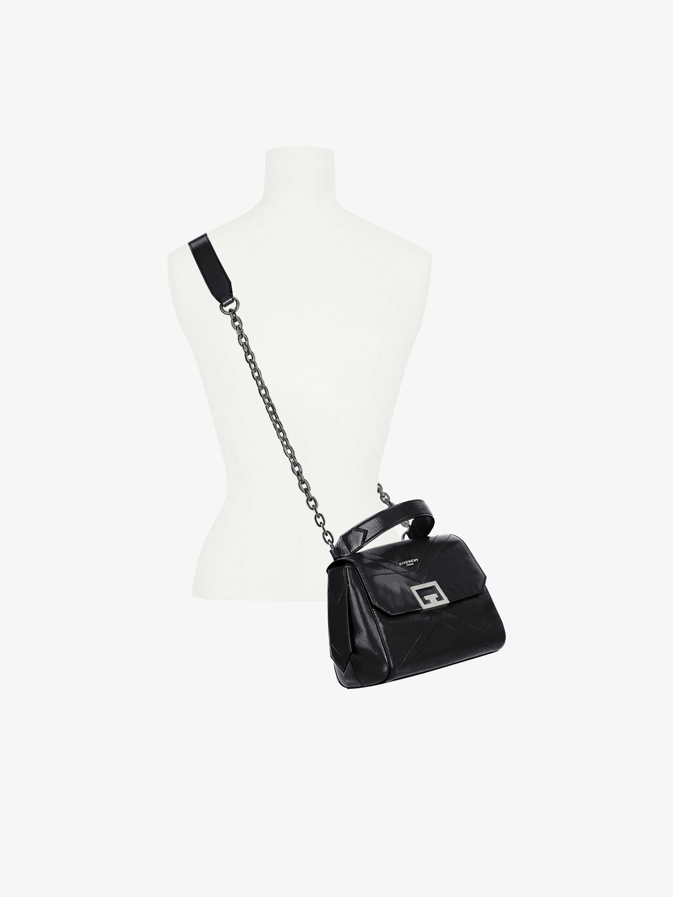 Sac ID petit modèle en cuir vieilli