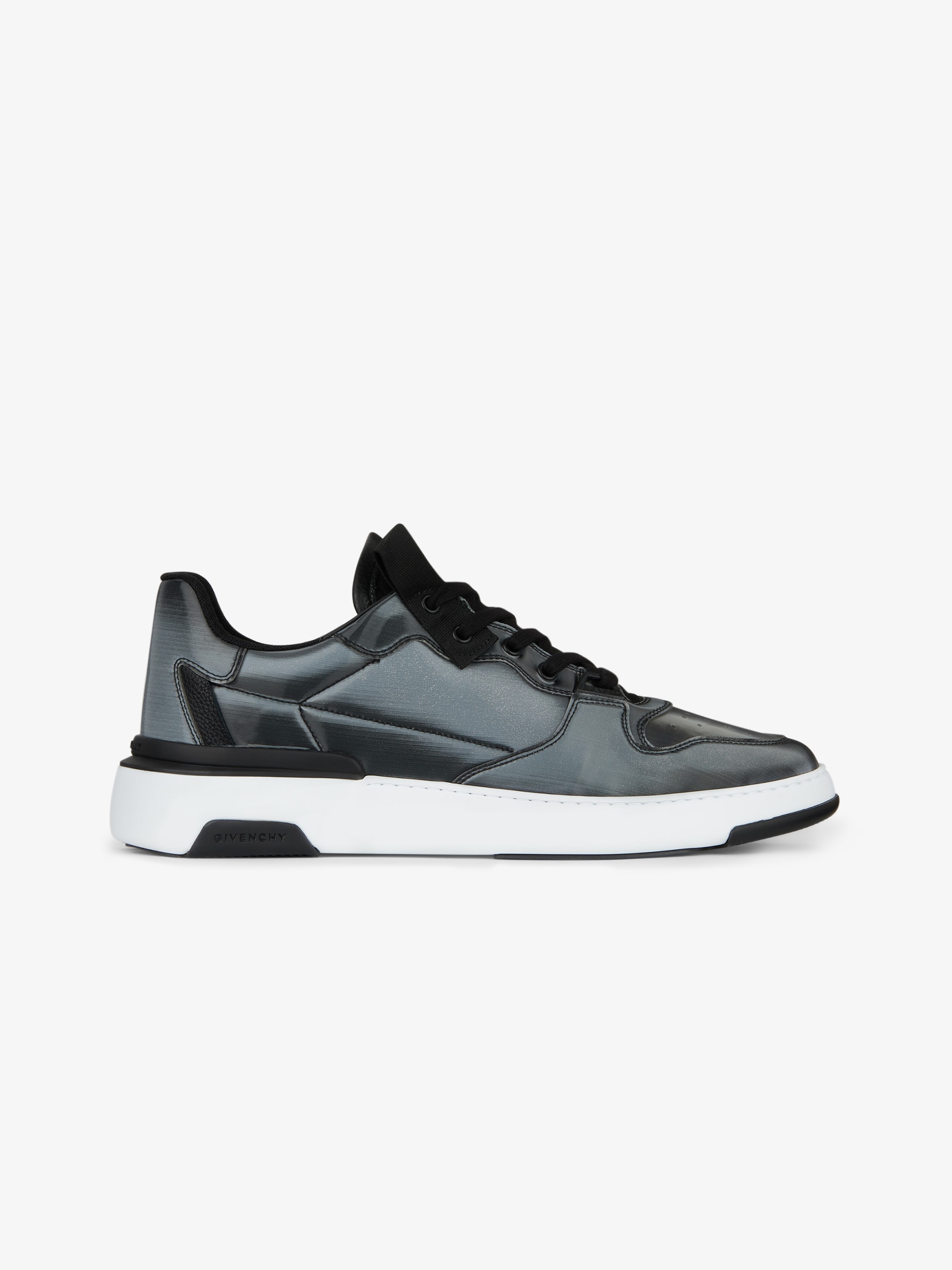 WING low sneakers in holographic canvas