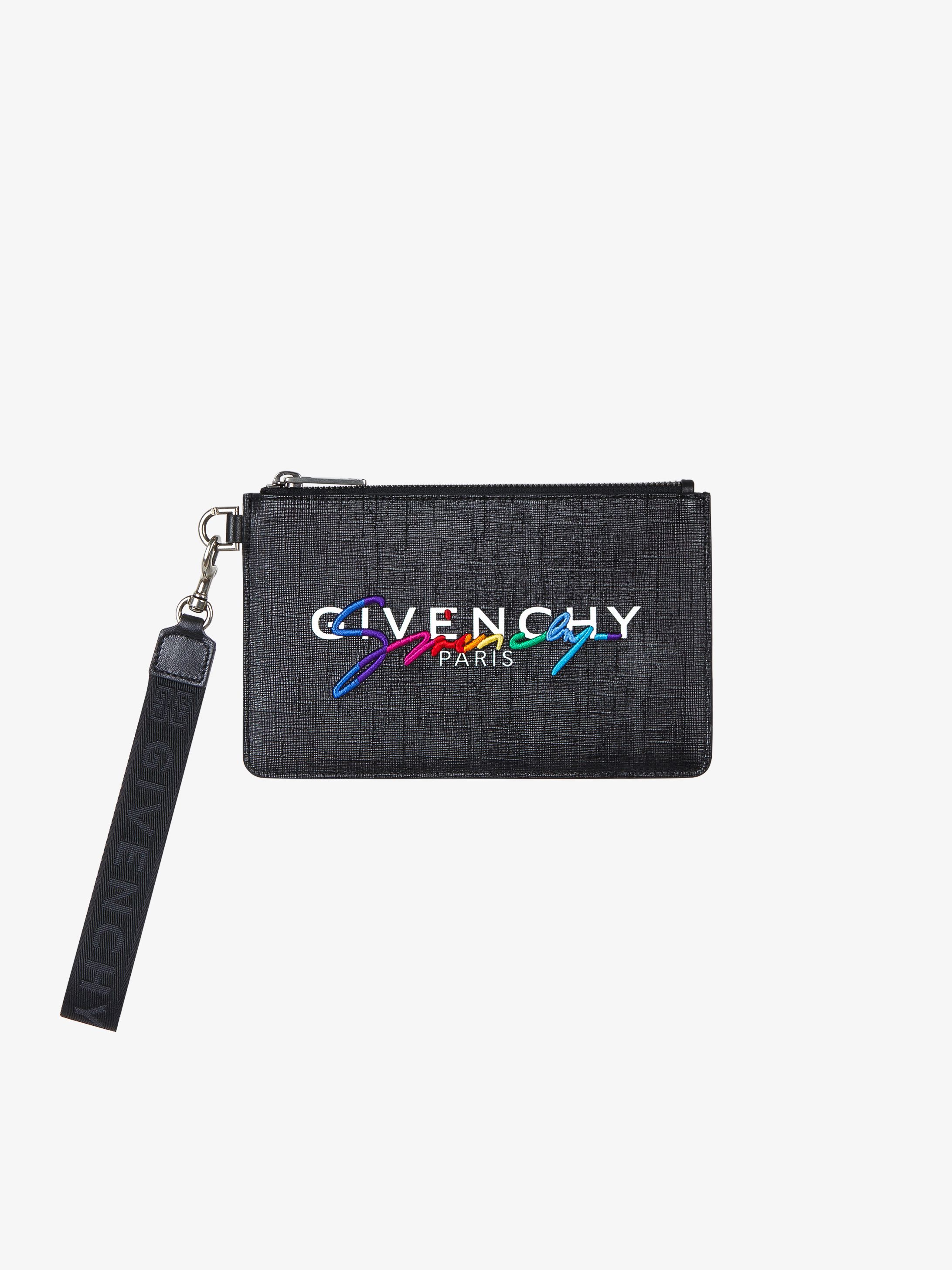GIVENCHY wrist strap mini zipped pouch