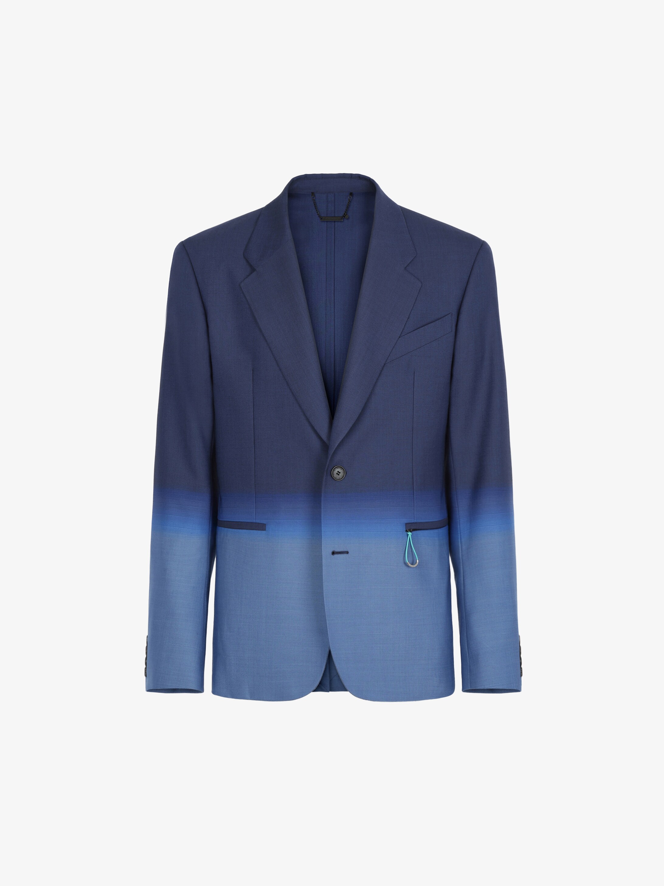 Faded effect jacket in wool