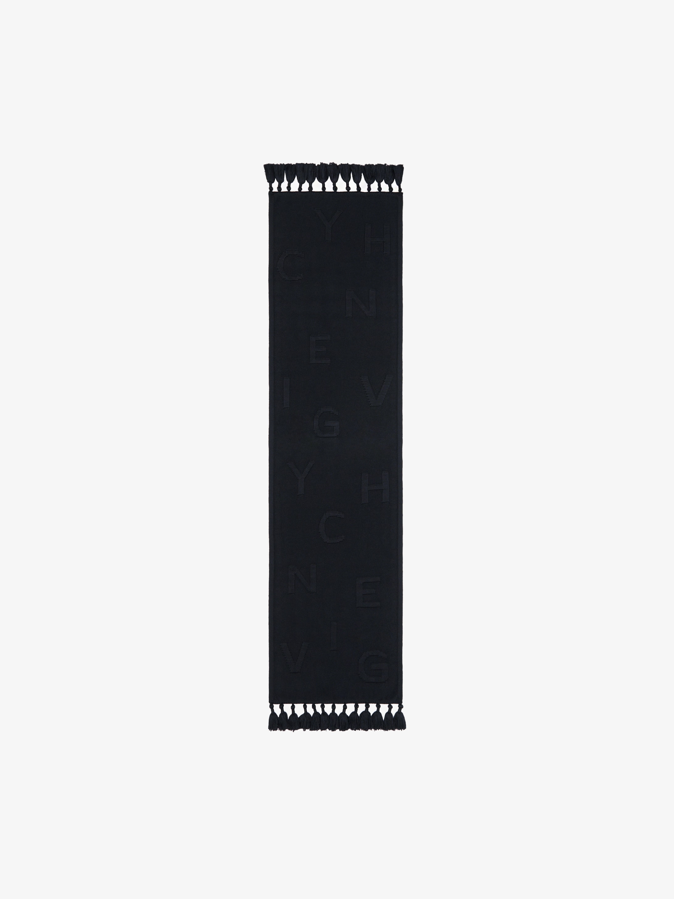 GIVENCHY chain scarf in wool and cashmere