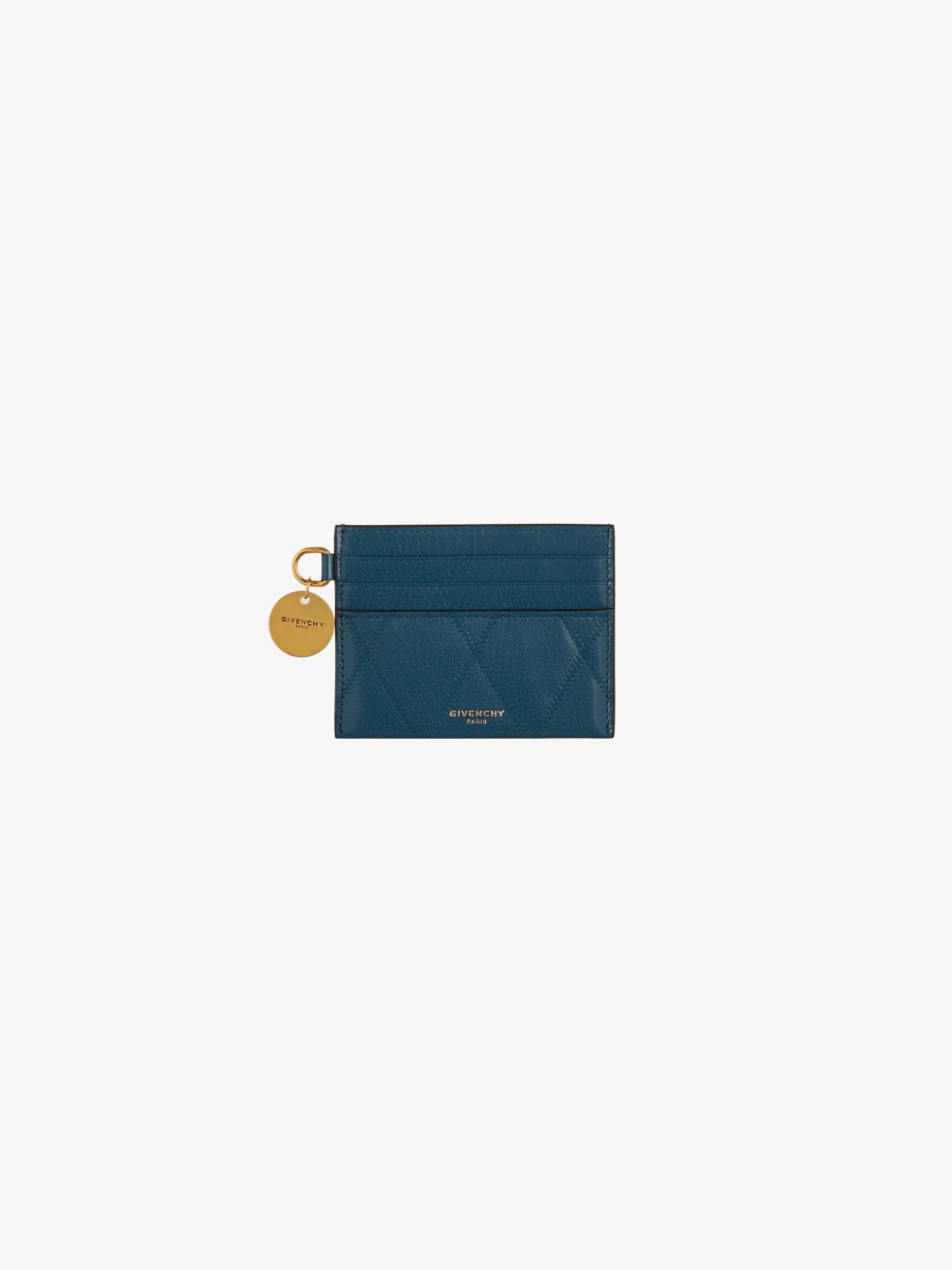 Porte-cartes GV3 en cuir matelassé