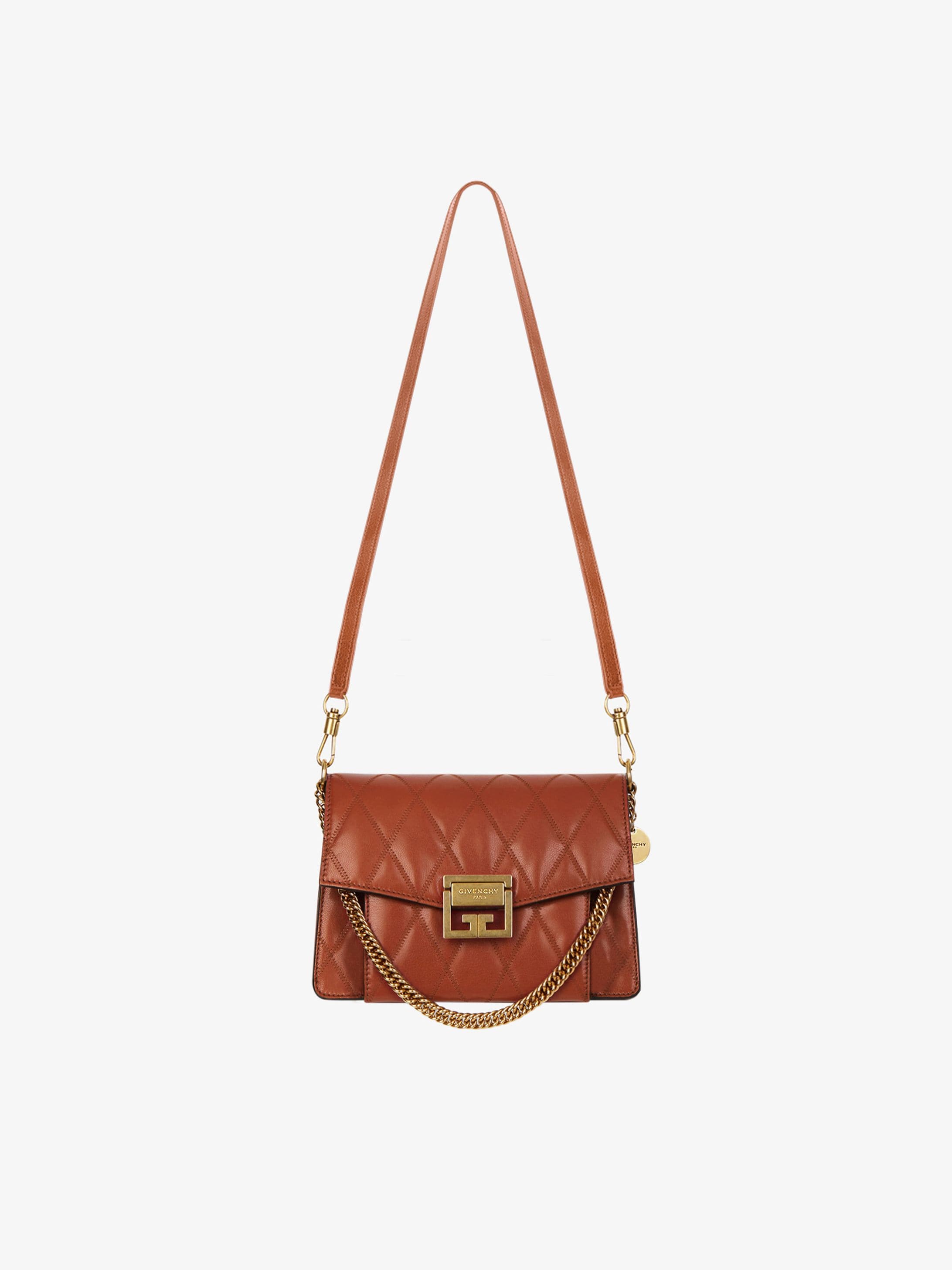 Small GV3 bag in diamond quilted leather