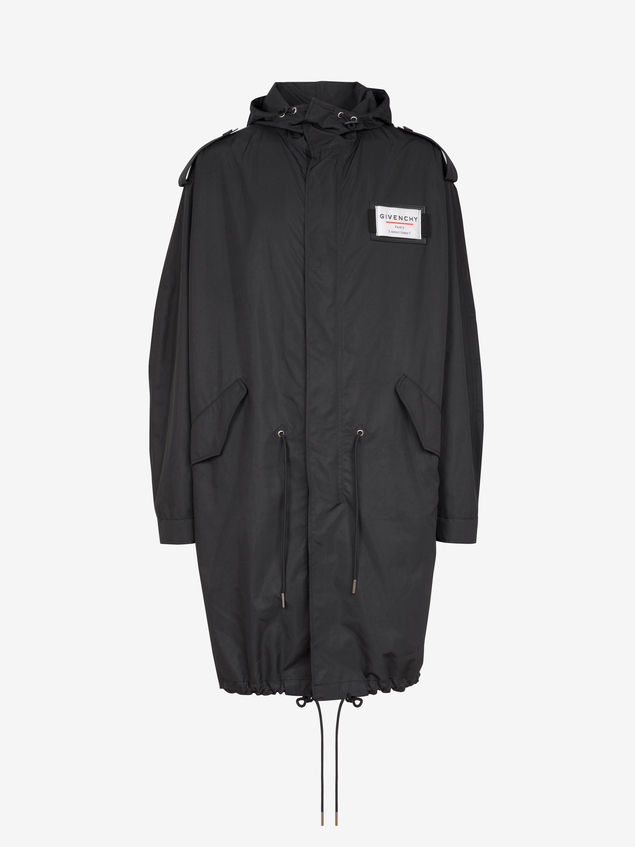 GIVENCHY Label light patch parka