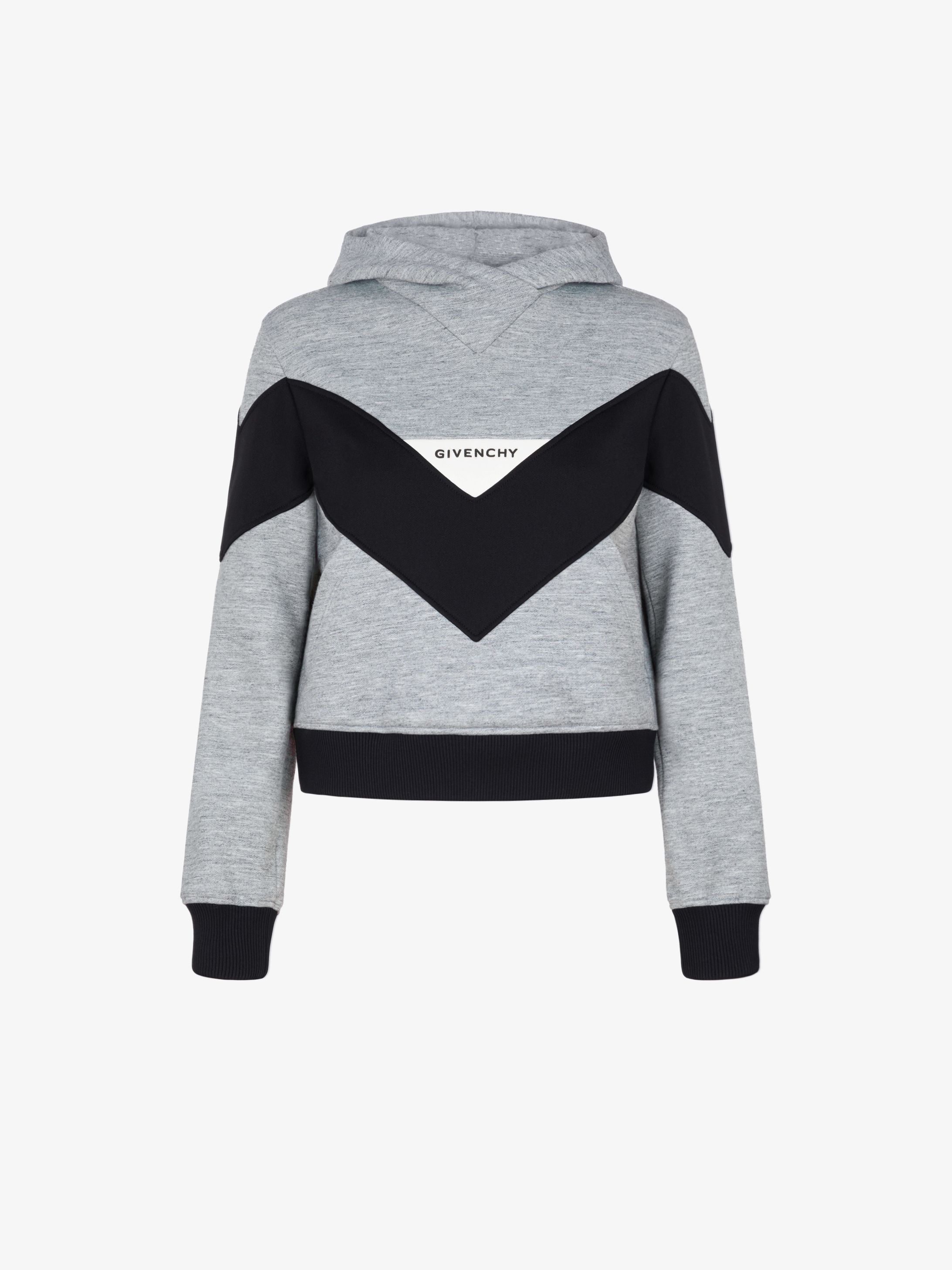 Sweatshirt à bande chevron contrastée GIVENCHY