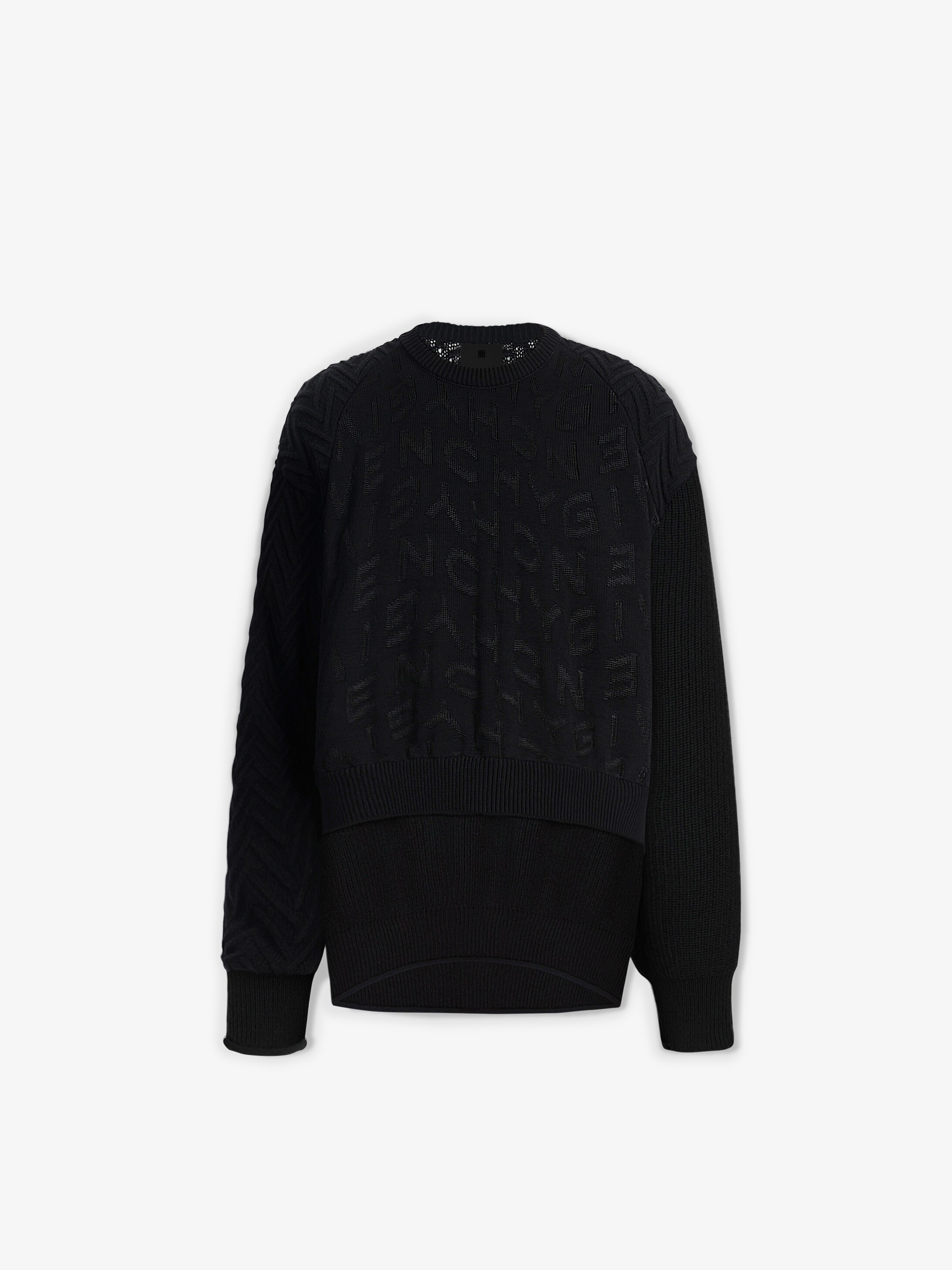 GIVENCHY refracted sweater with layered effect | GIVENCHY Paris