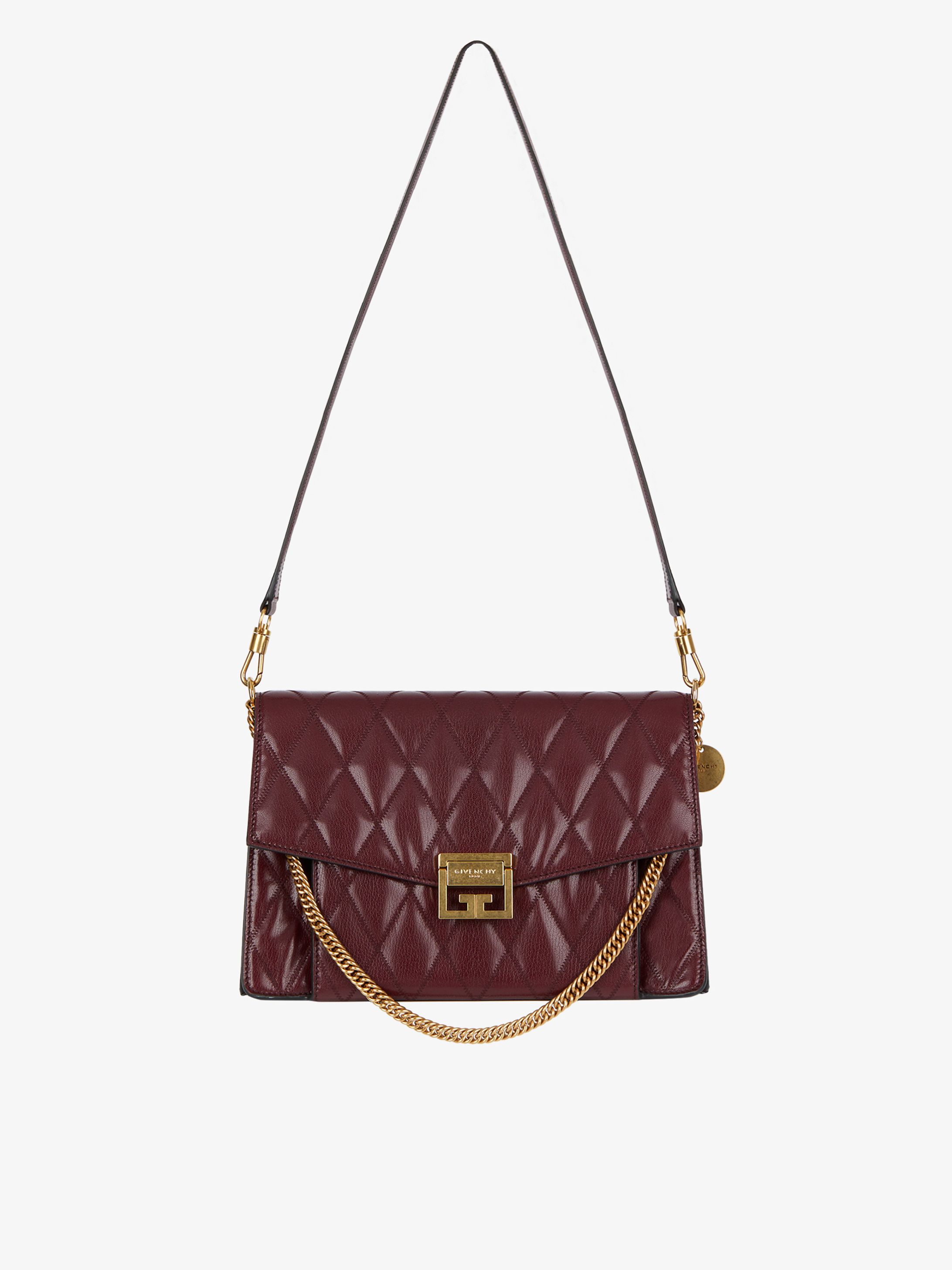 Sac GV3 médium en cuir matelassé
