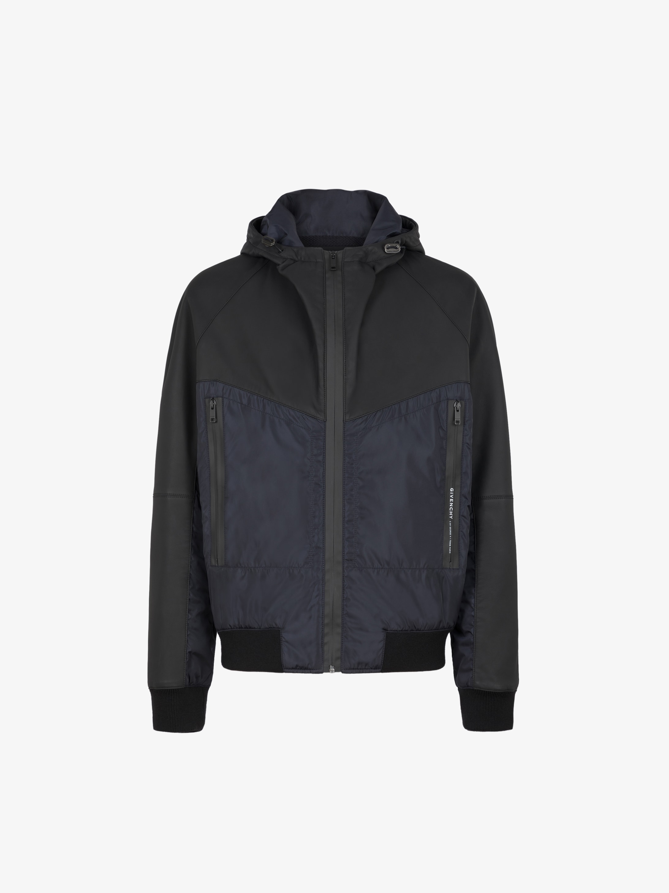 GIVENCHY PARIS jacket in leather and nylon