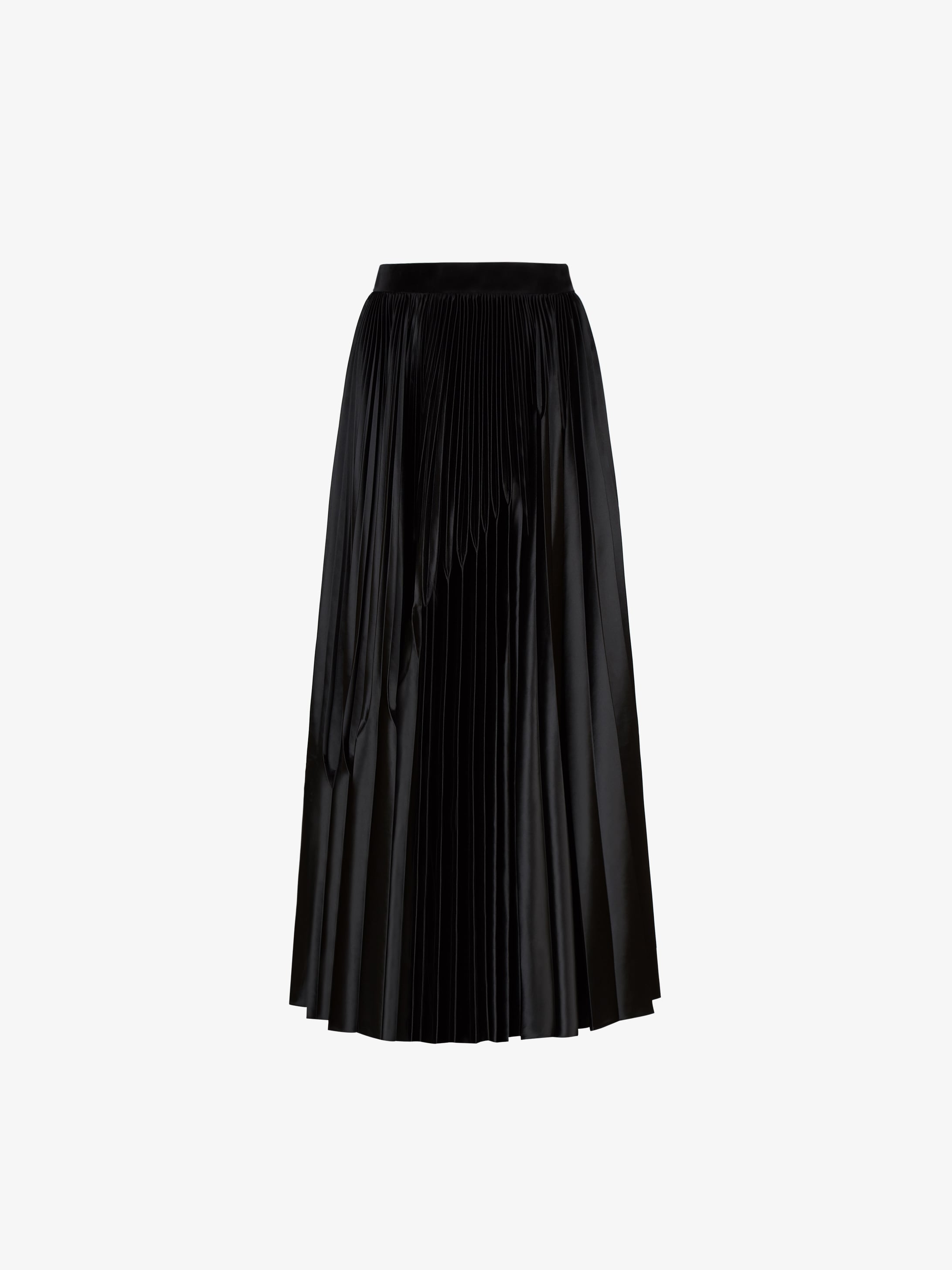 GIVENCHY pleated skirt in varnished jersey