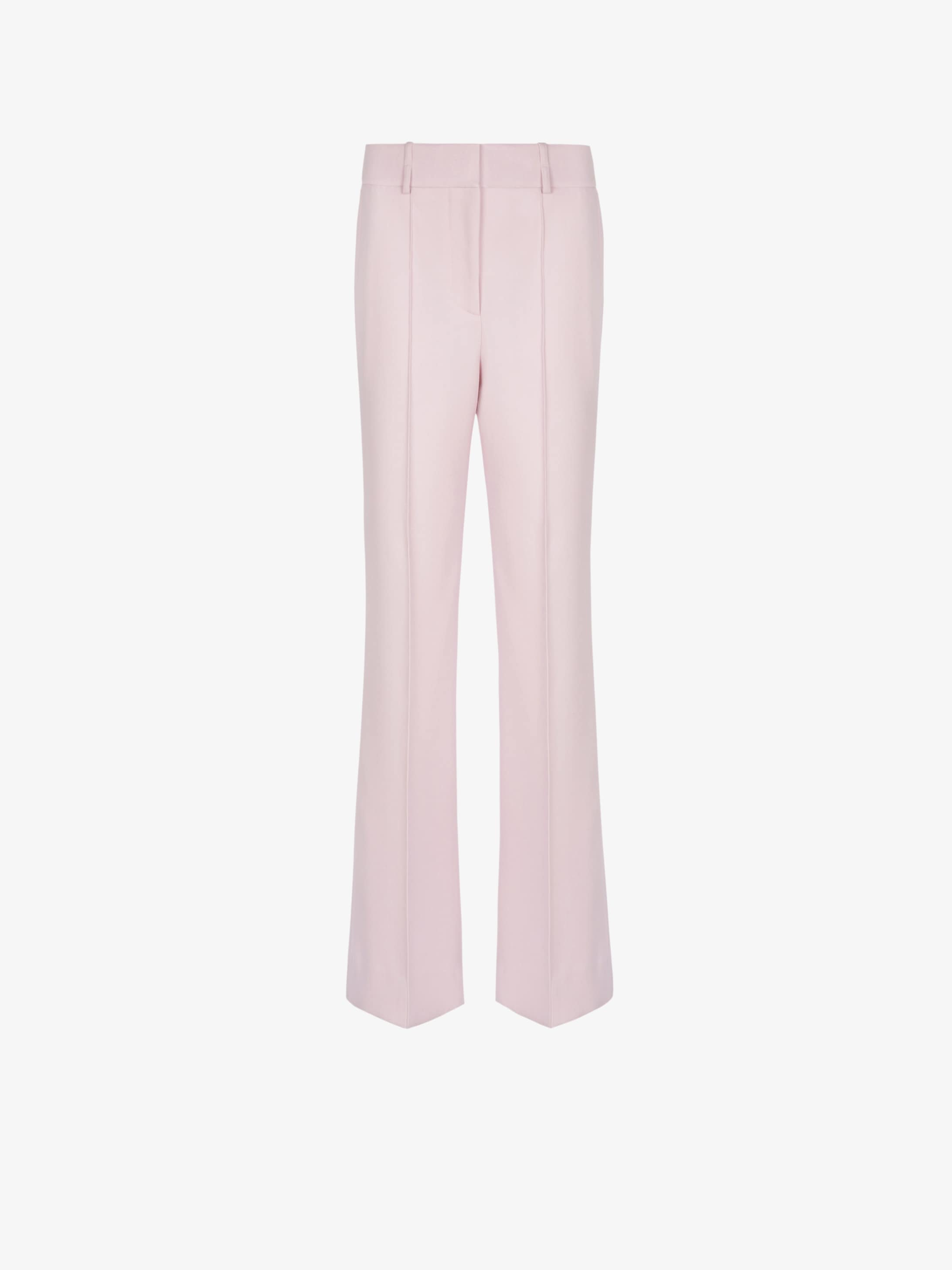 High waisted pants in drill wool