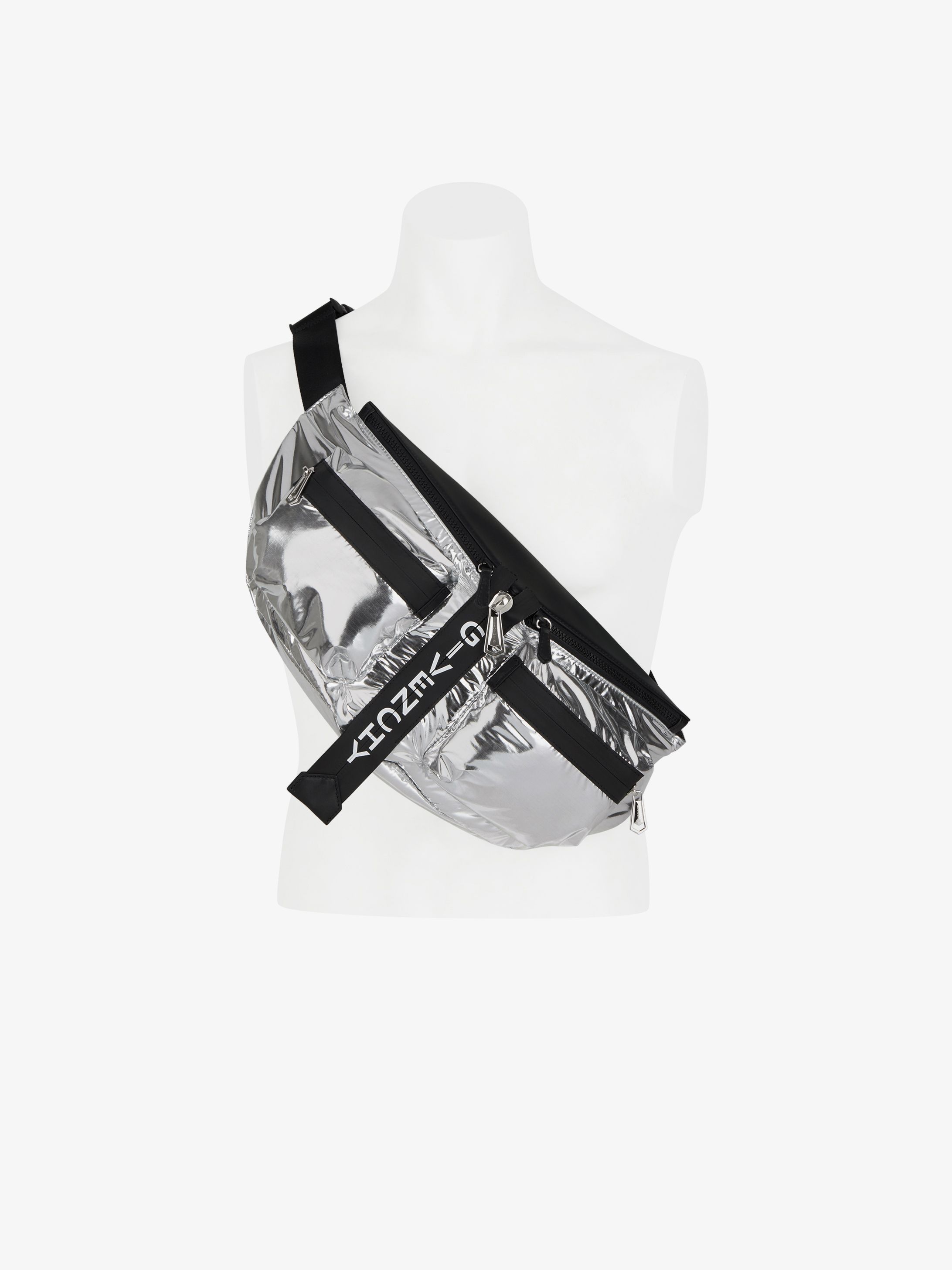 Spectre bum bag in metallized nylon