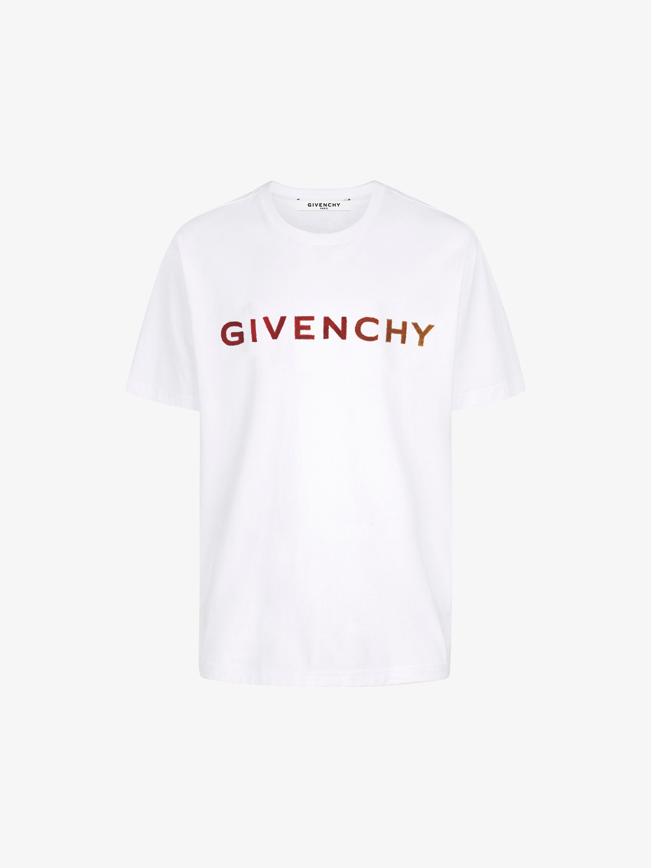 white and red givenchy shirt