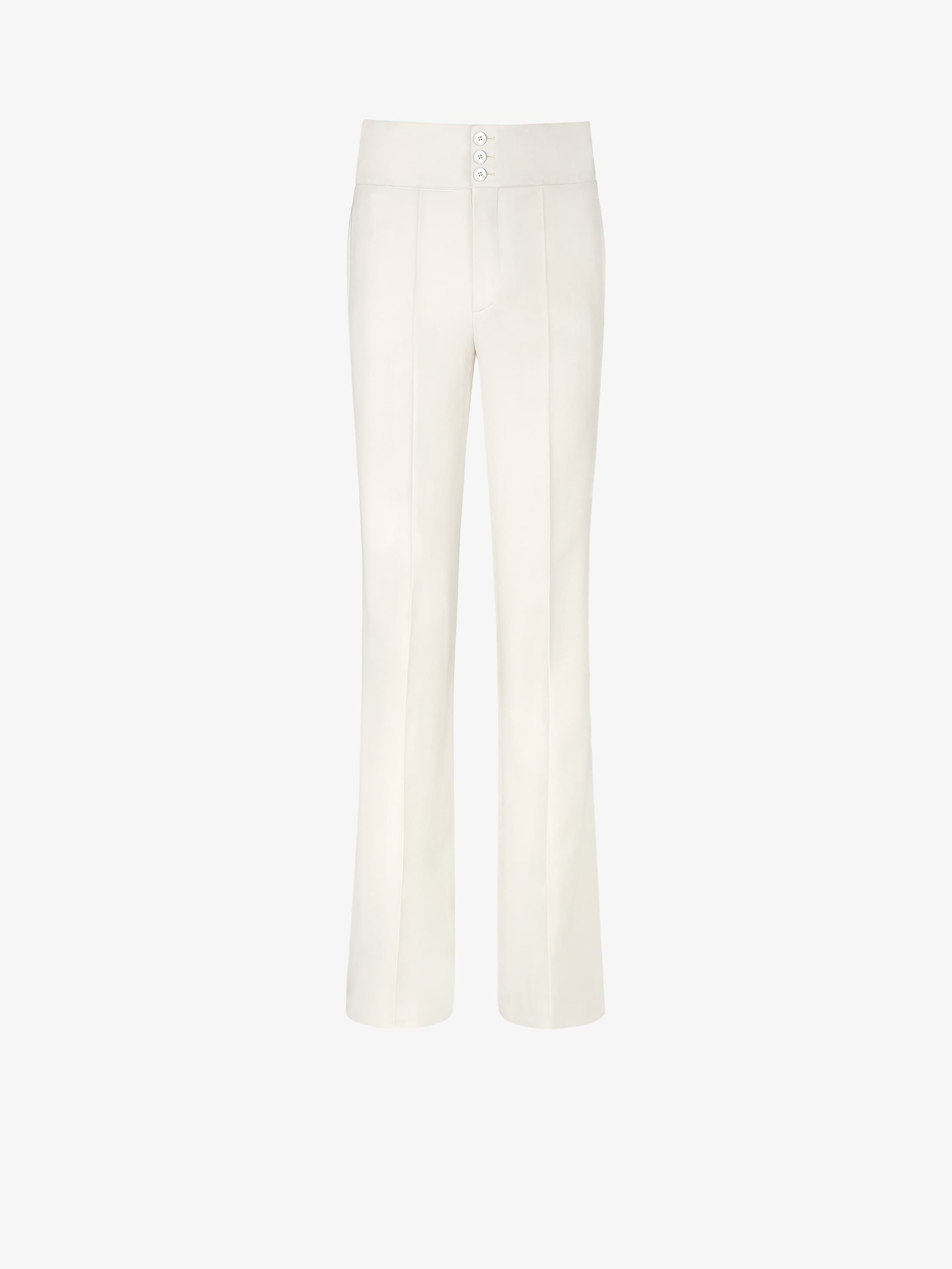 Pantaloni svasati in grain de poudre