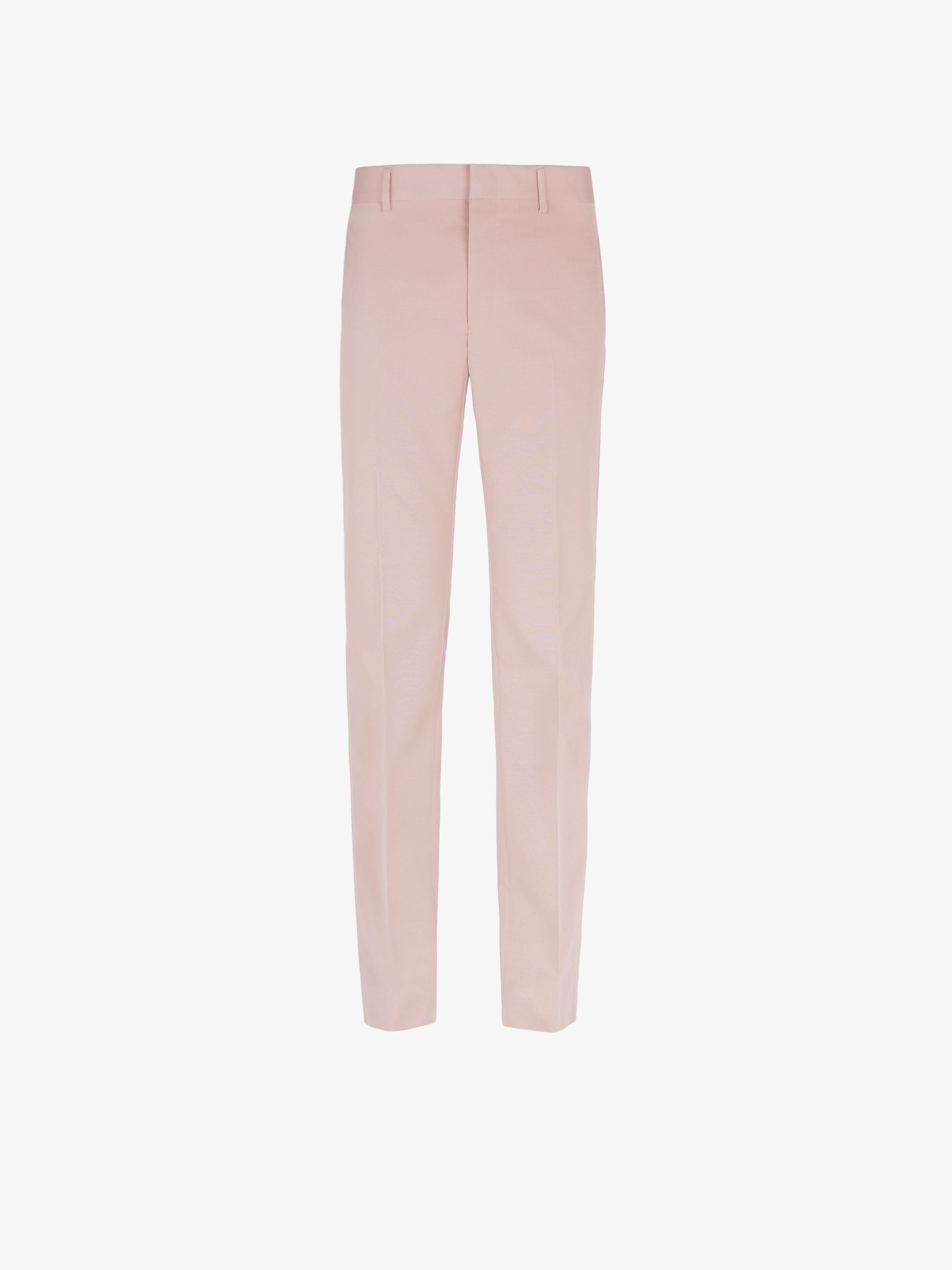 Skinny pants in textured wool