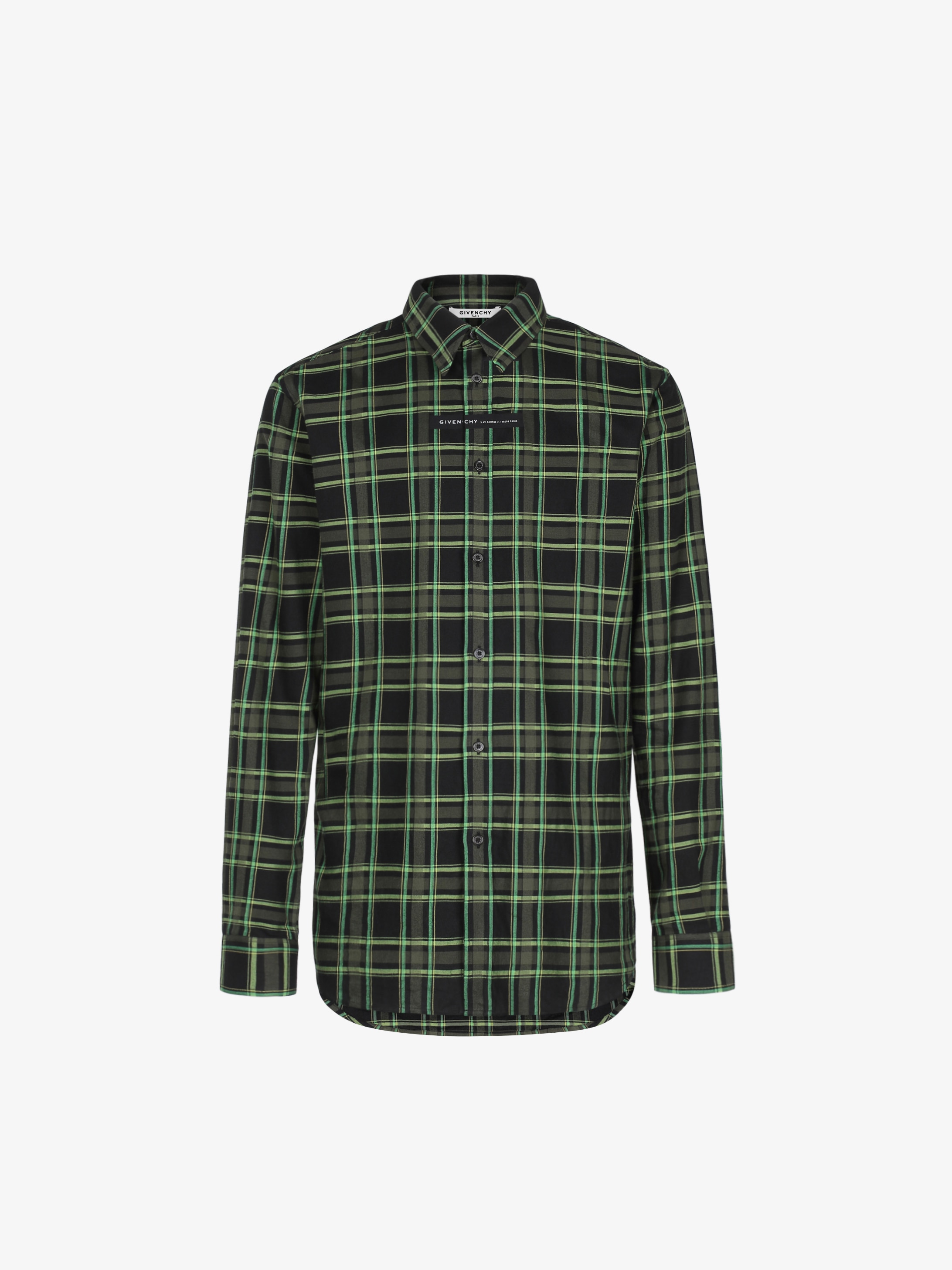 GIVENCHY ADDRESS shirt in tartan