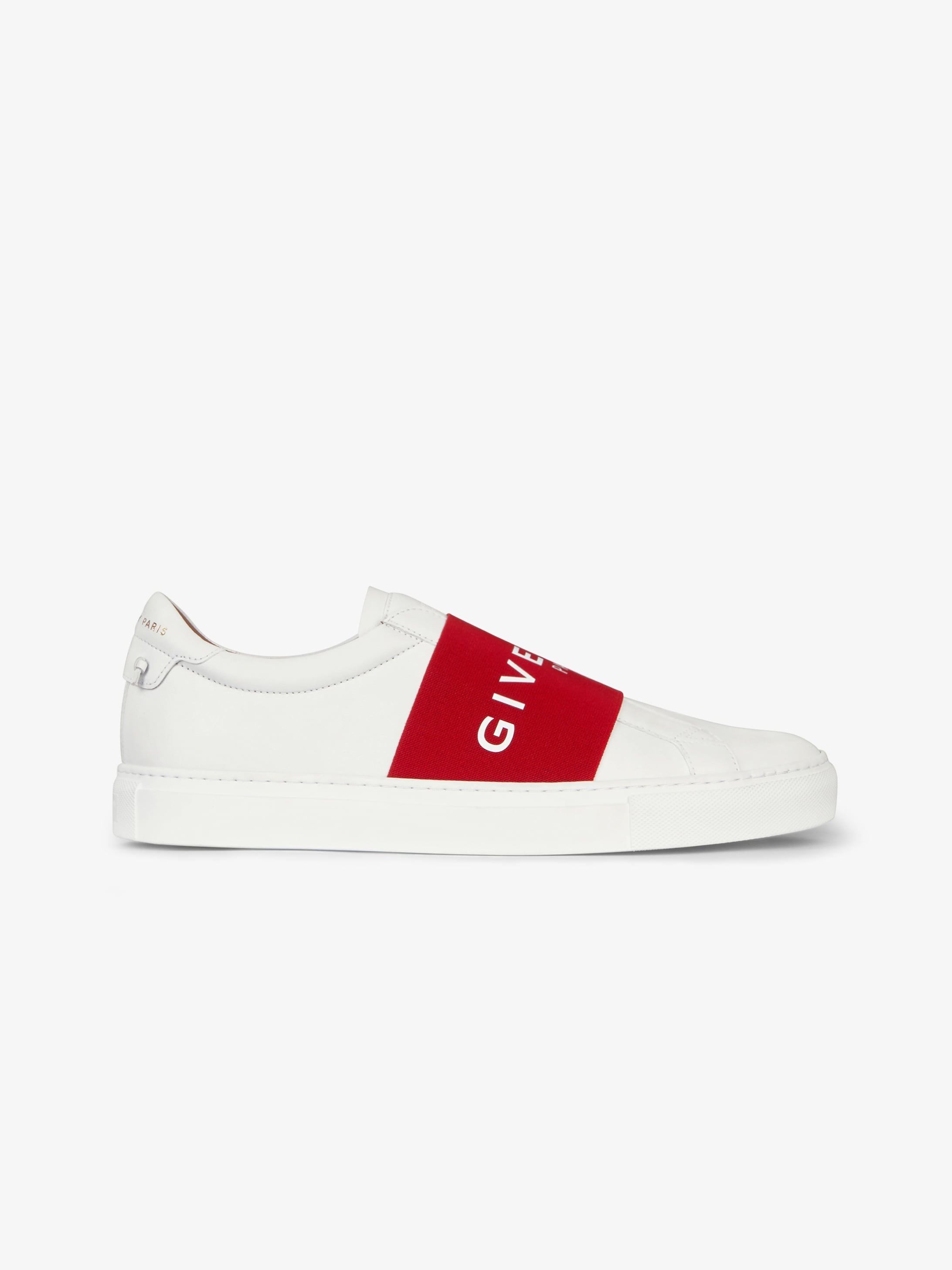 GIVENCHY PARIS webbing sneakers in leather