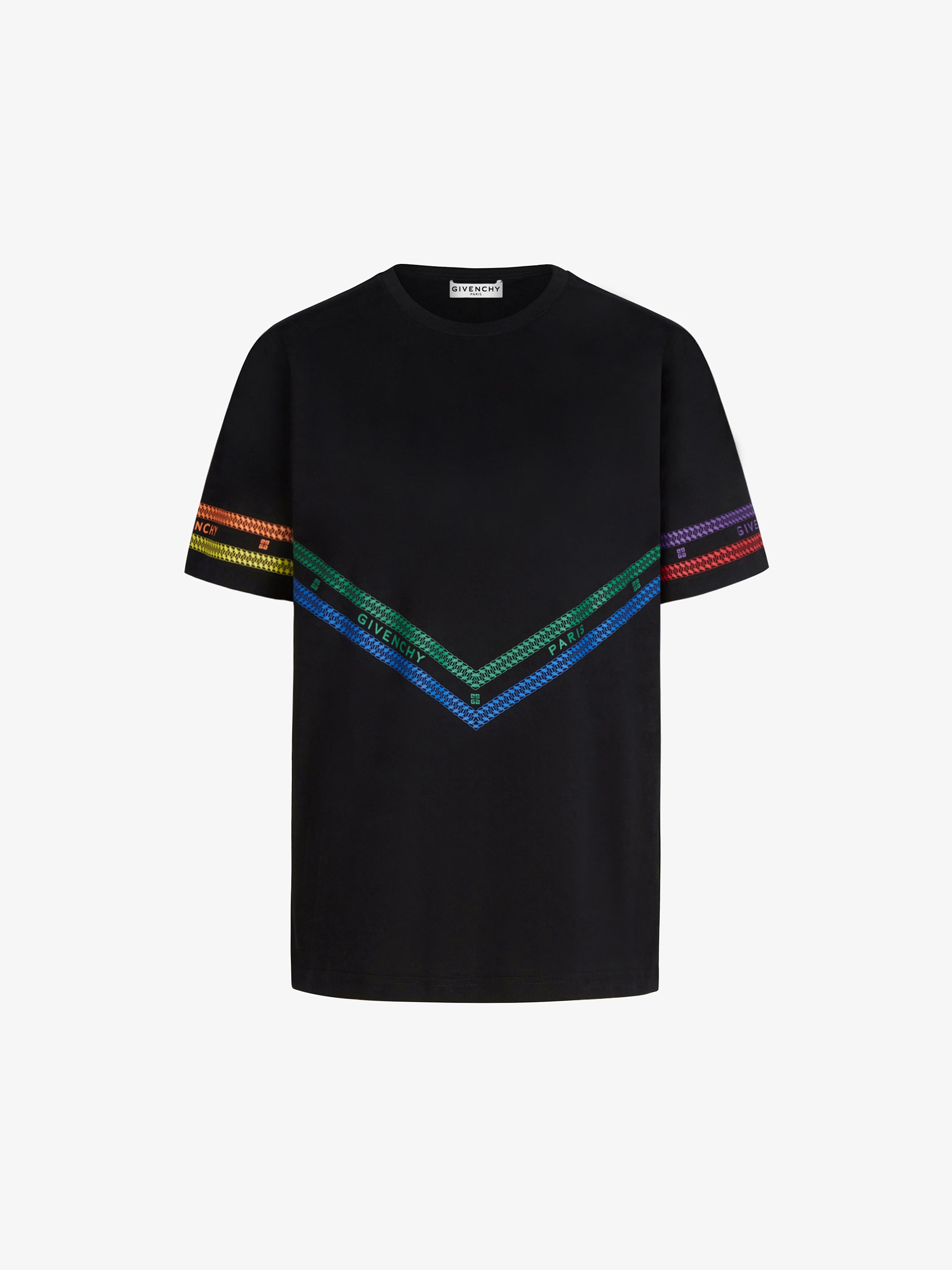 GIVENCHY multicolored Chain printed t-shirt