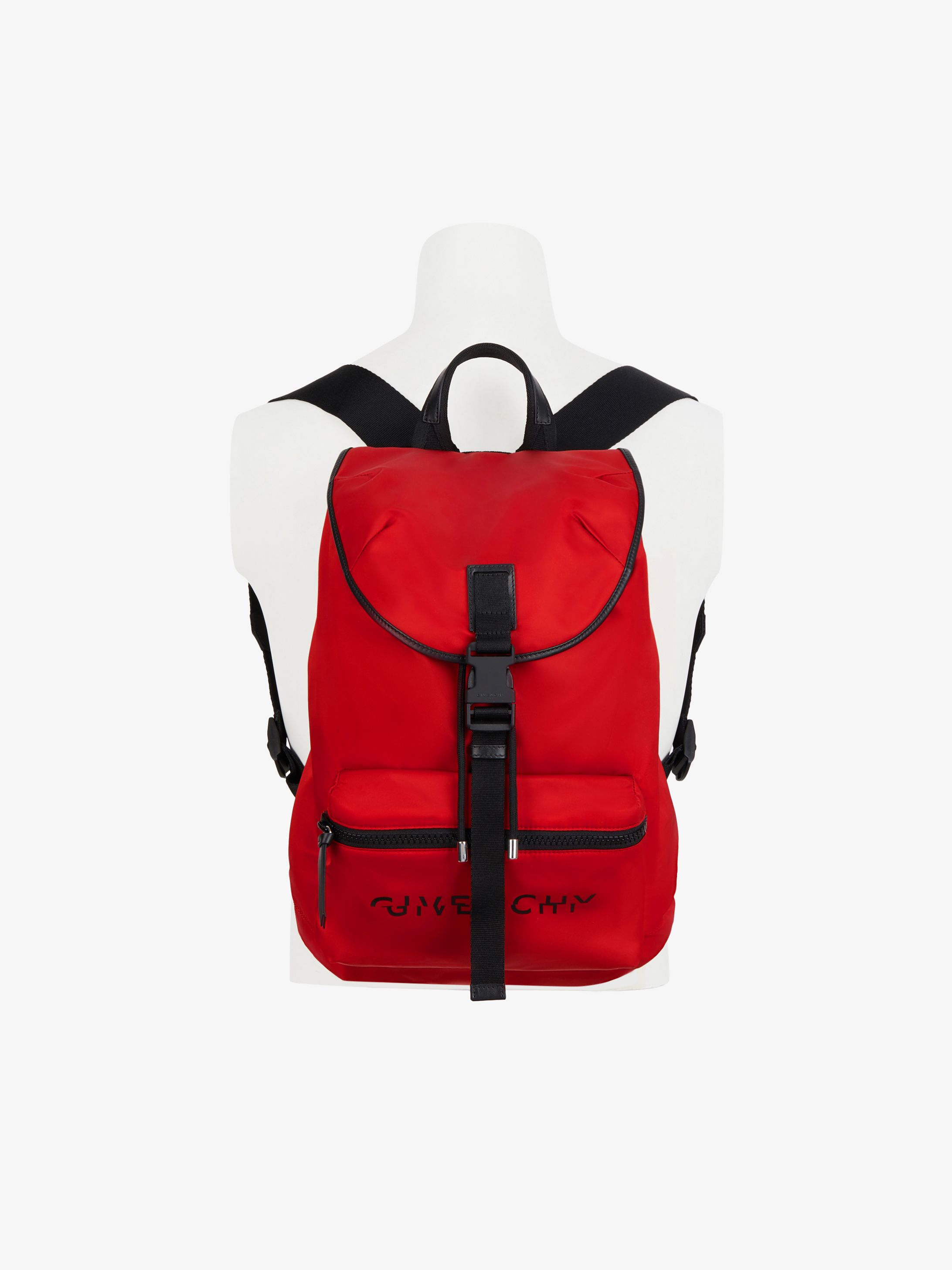 GIVENCHY Split packaway backpack in nylon