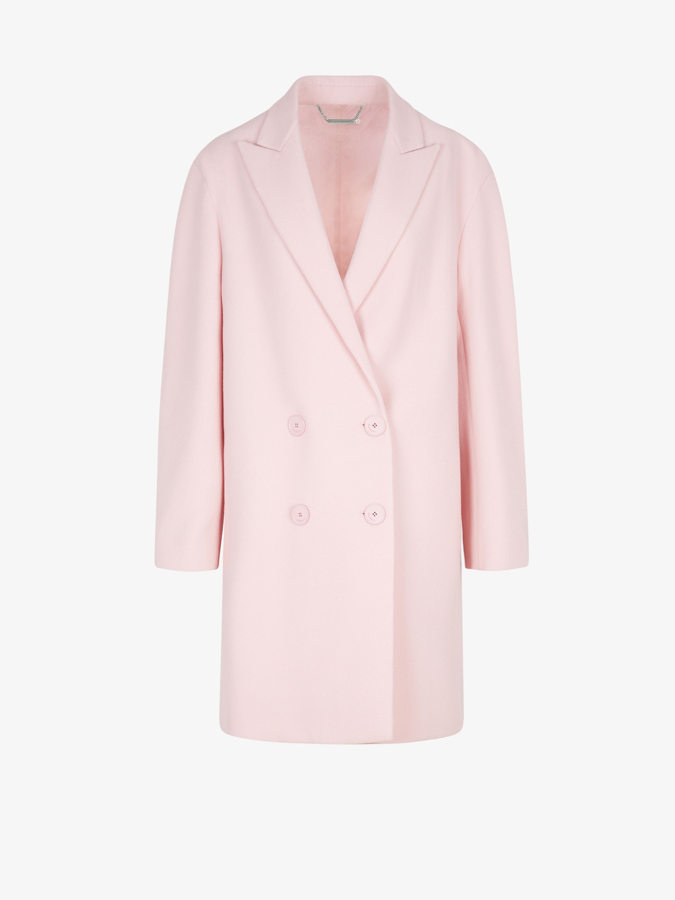 Wide coat in wool
