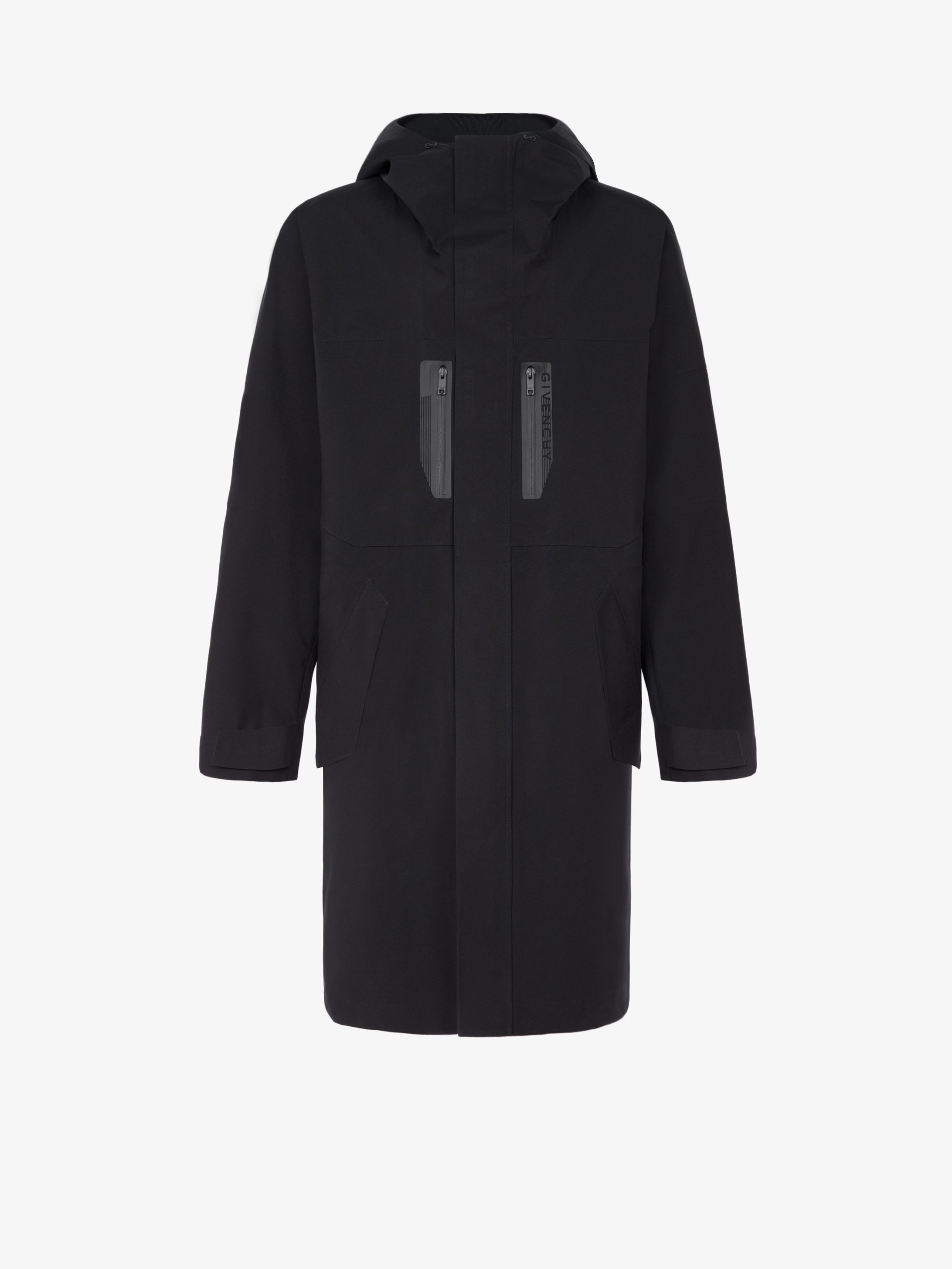 Parka en nylon à bandes GIVENCHY