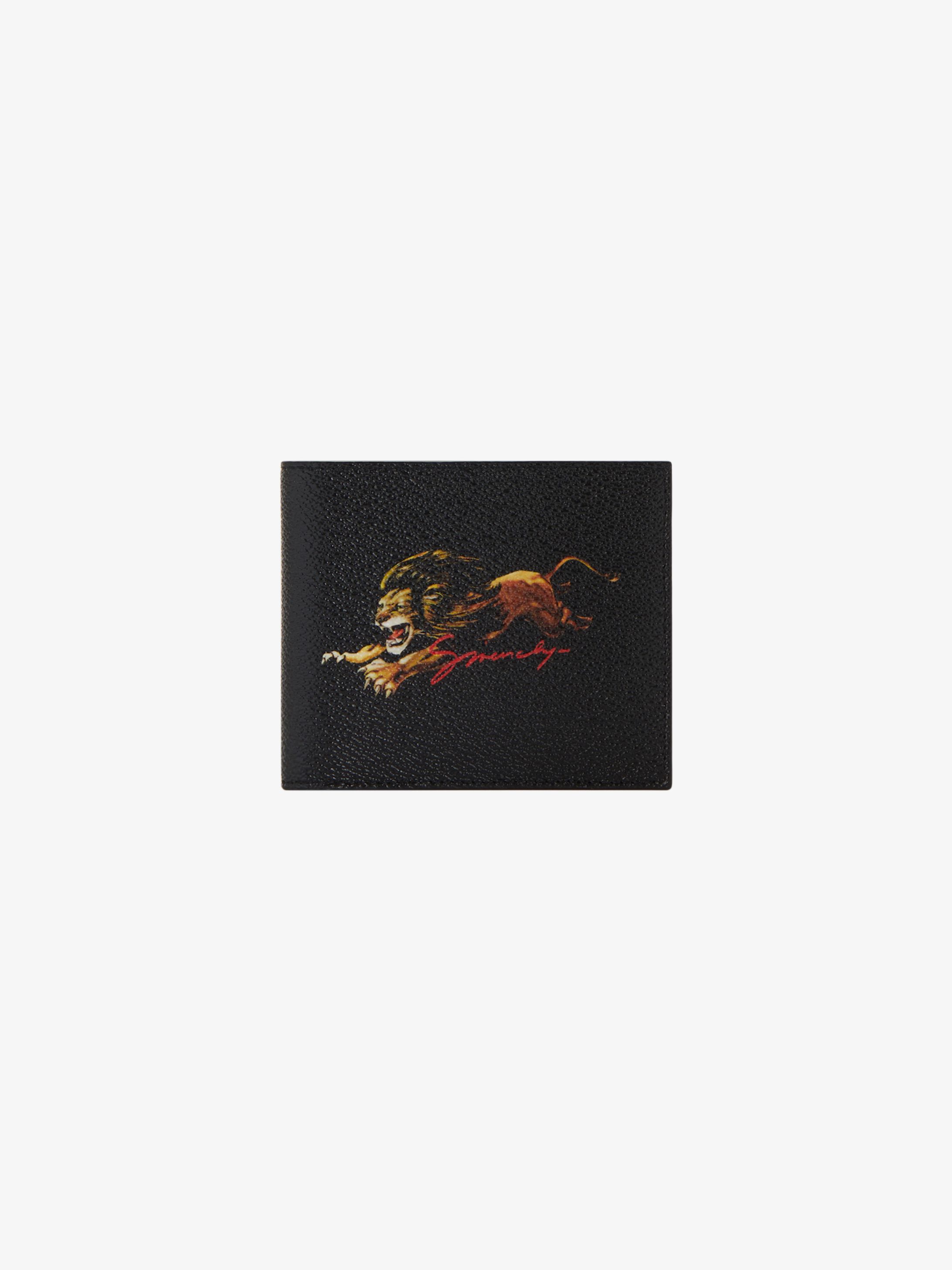 Lion printed wallet