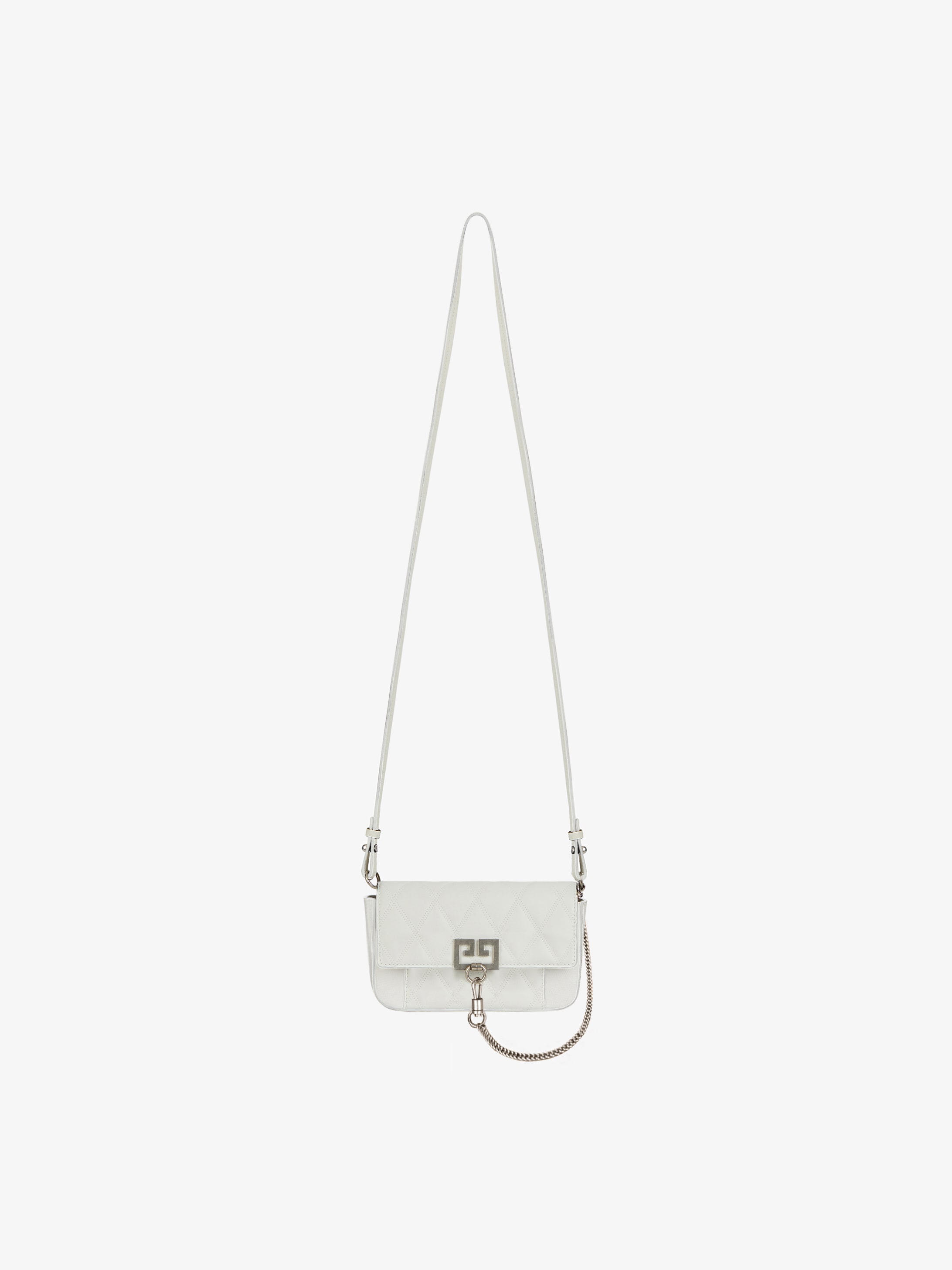 Mini Pocket bag in diamond quilted leather