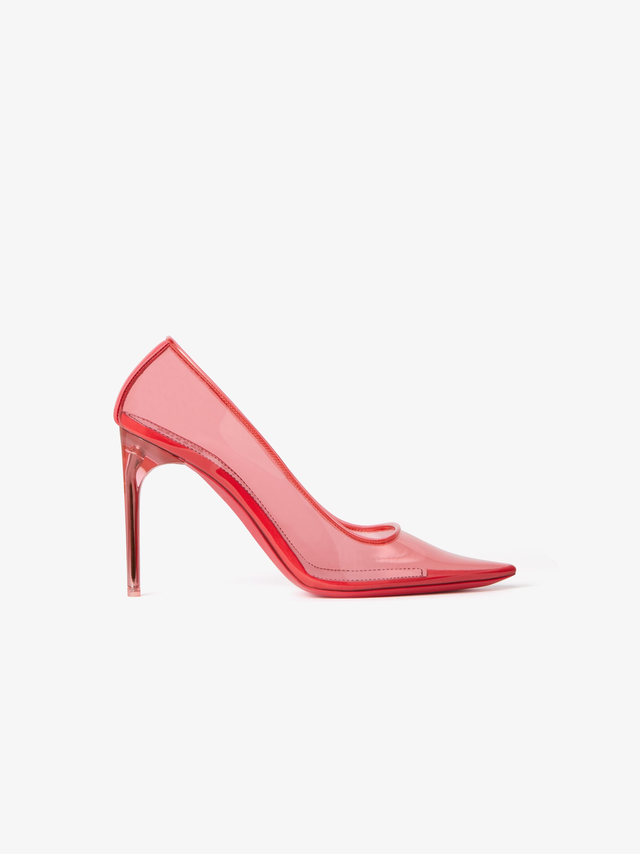 Pumps in transparent vinyl