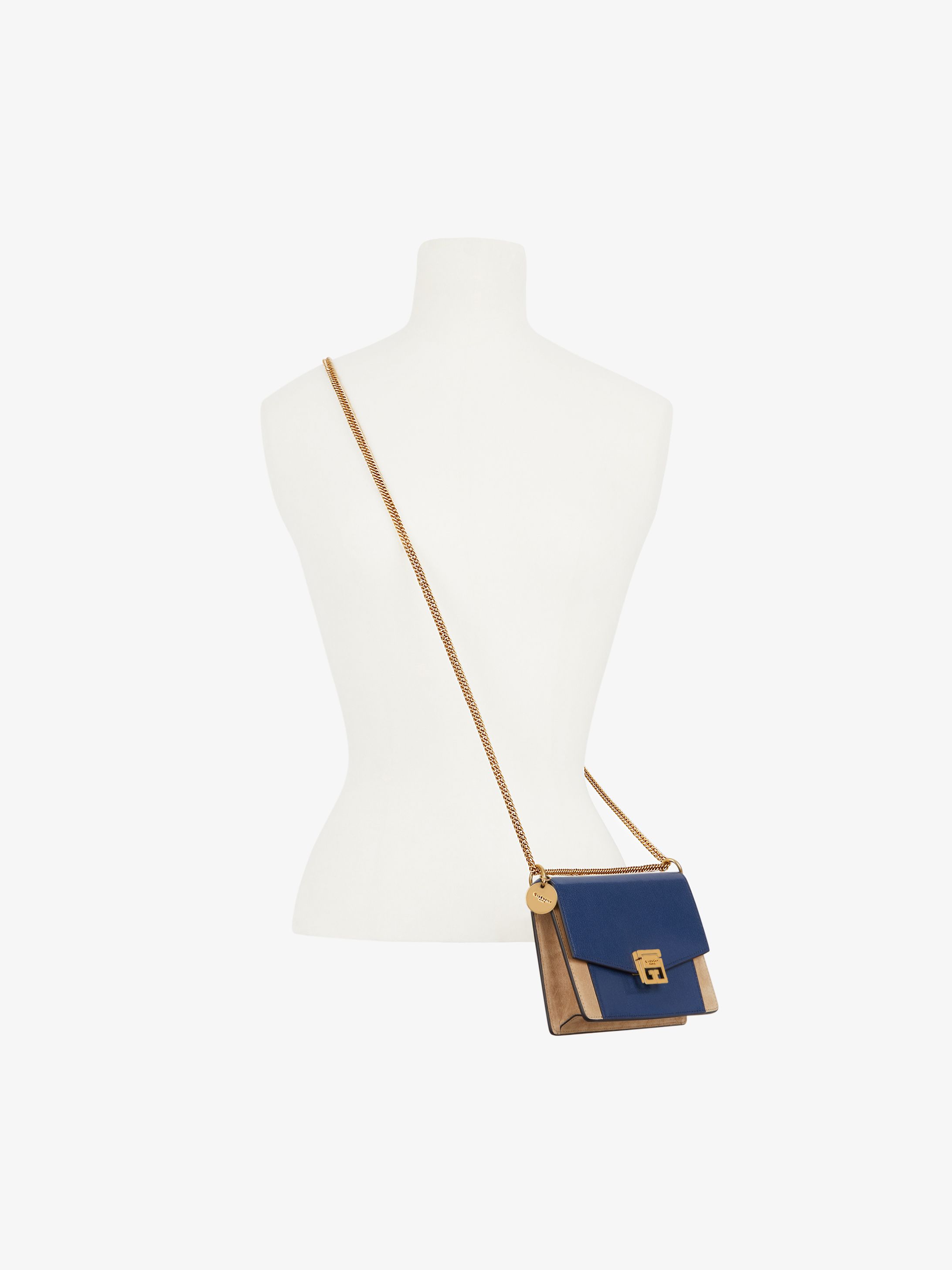 Mini sac GV3 en cuir et suède